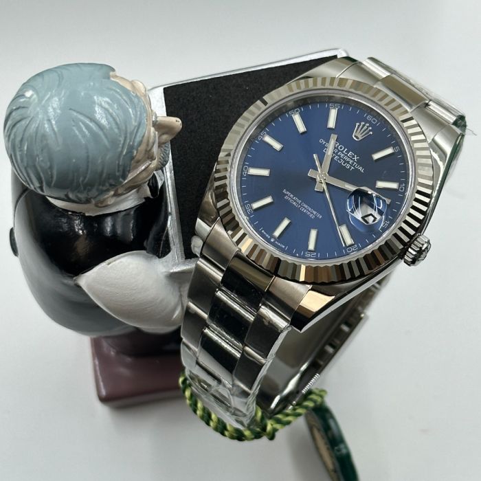Rolex Datejust 41 Blue Dial Oyster Bracelet Watch 126334-0001