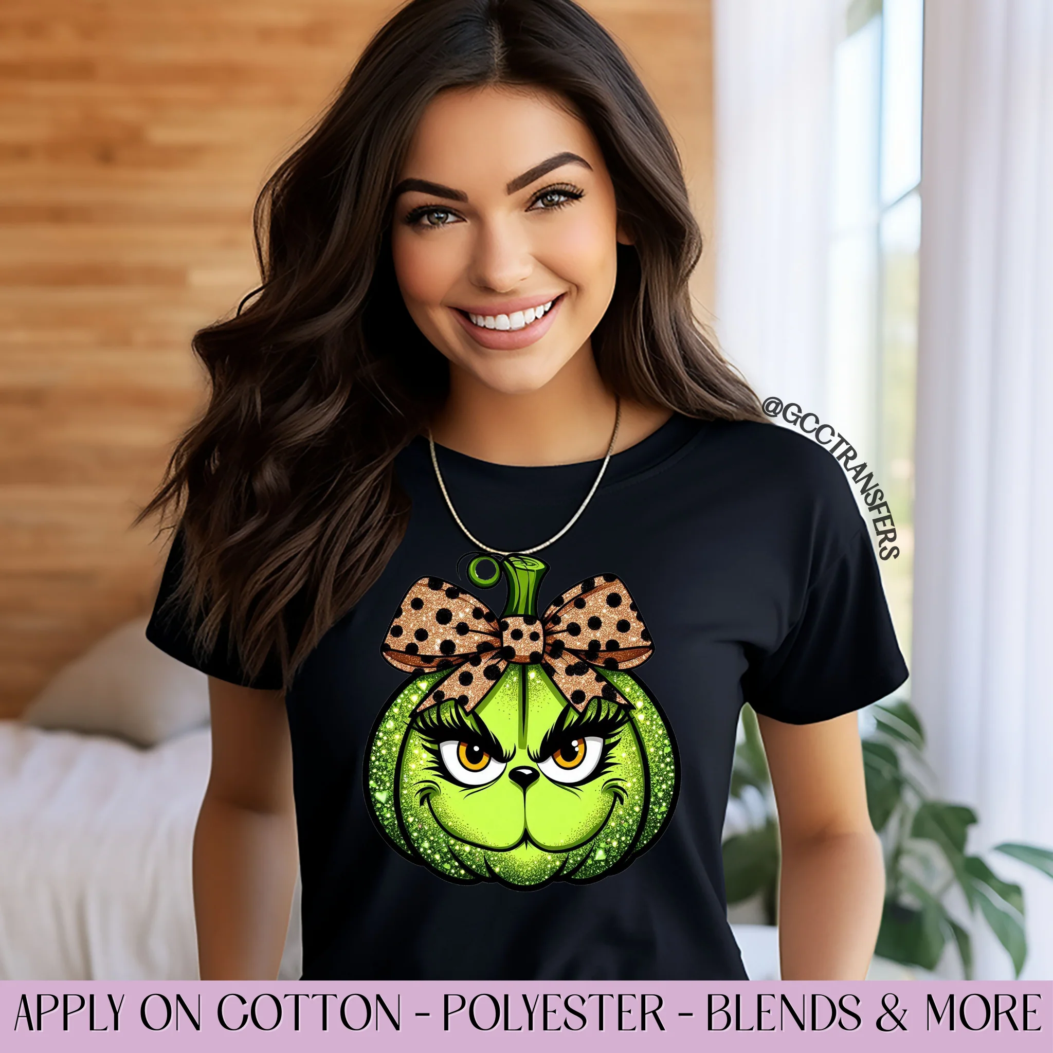 Grinch Pumpkin Coquette Leopard  - Graphic Apparel