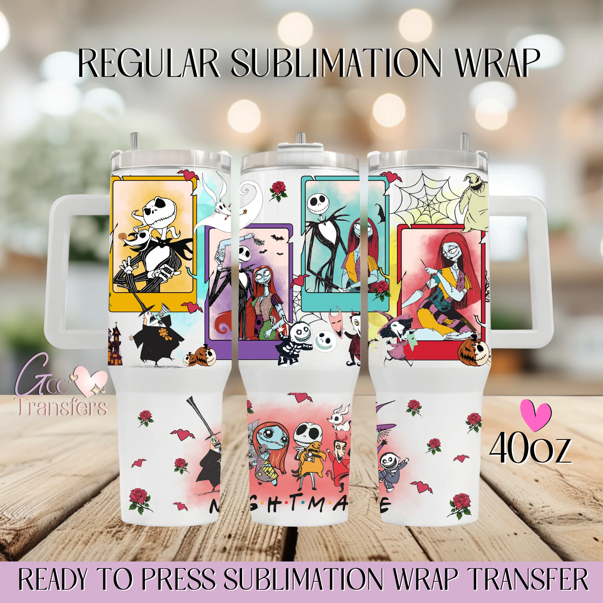 Love Spooky Nightmare Roses - 40oz cup
