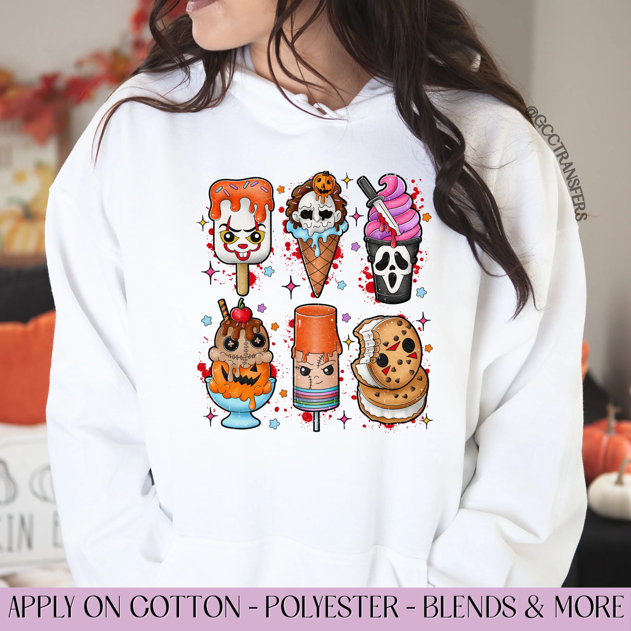 Summer Halloween Ice Cream Horror - Graphic Apparel