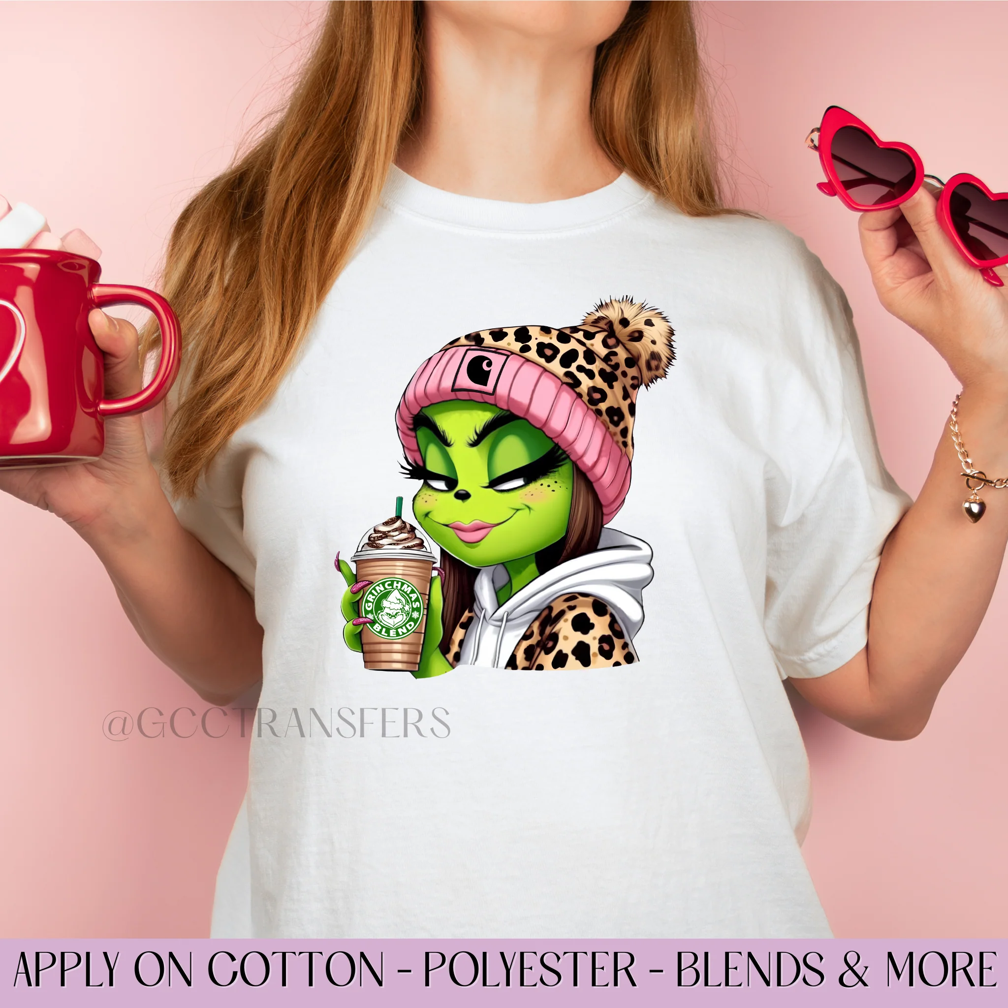 Iced Coffee Boujee Girl Leopard - Graphic Apparel