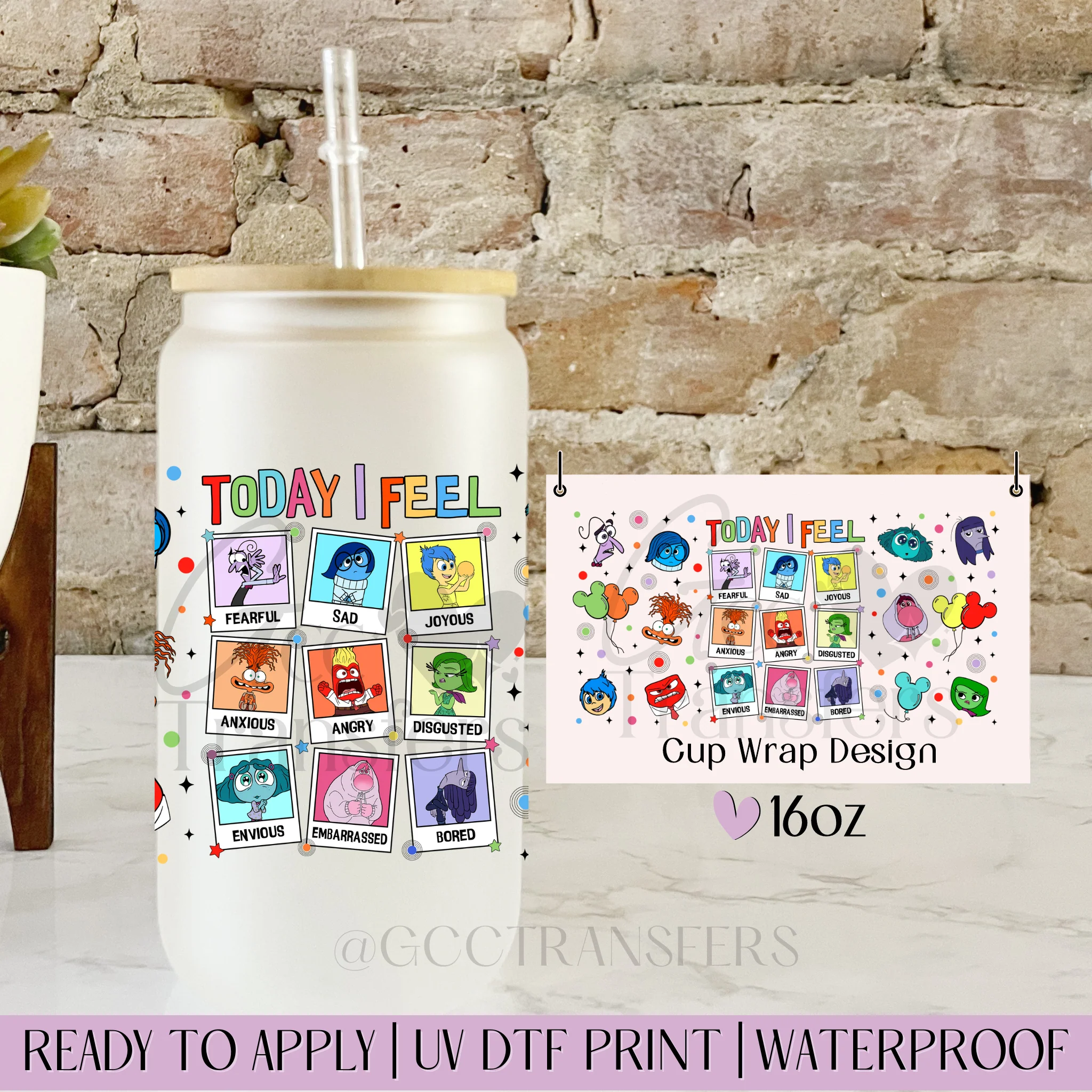 Emotions Characters - 16oz cup