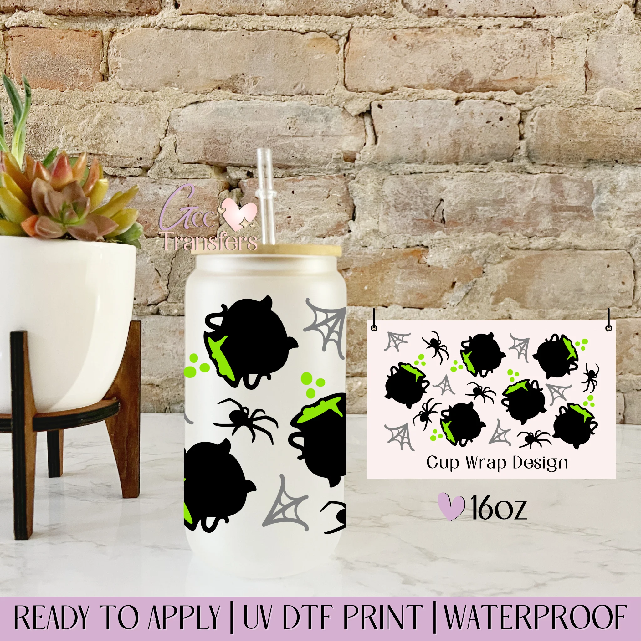 Green Poison Spider Halloween - 16oz cup