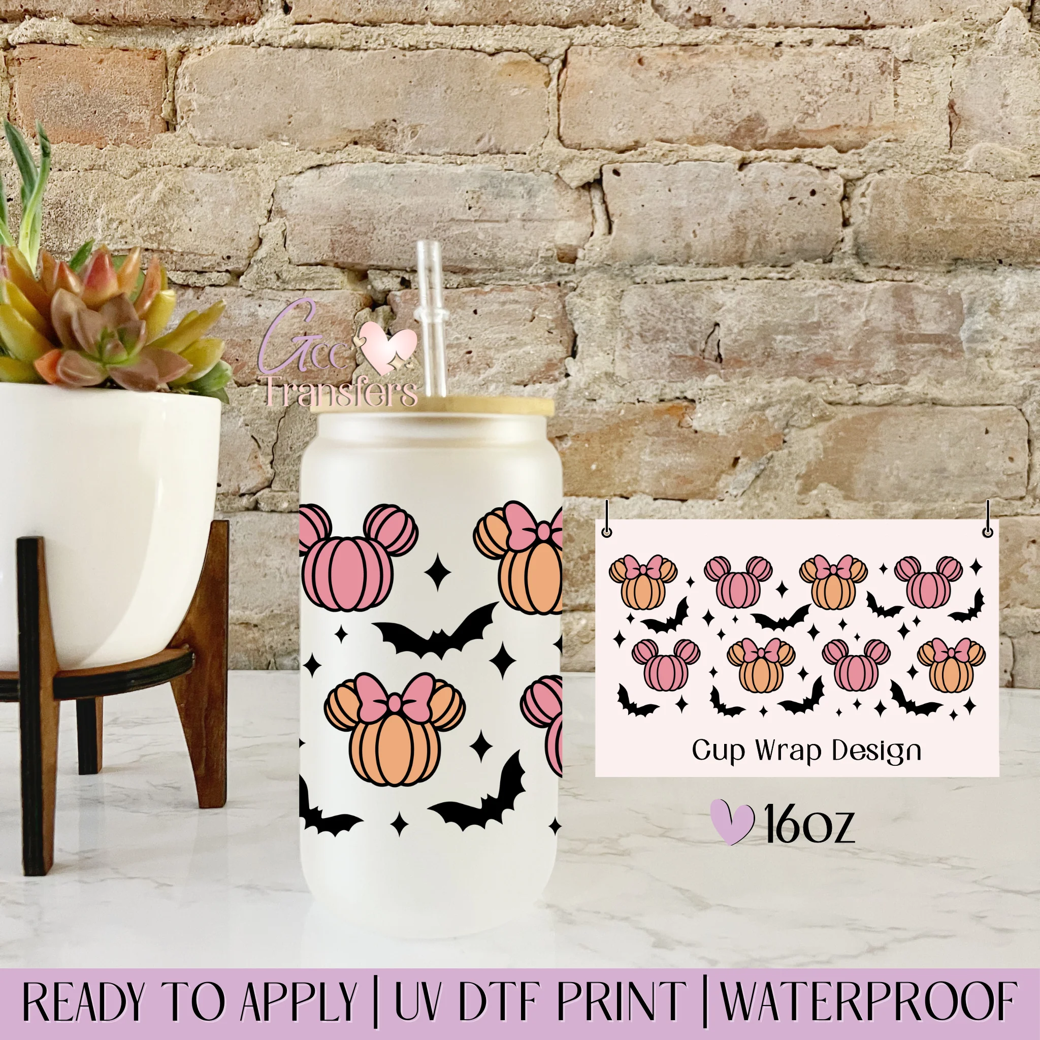 Mouse Ears Pumpkin Baths - 16oz cup