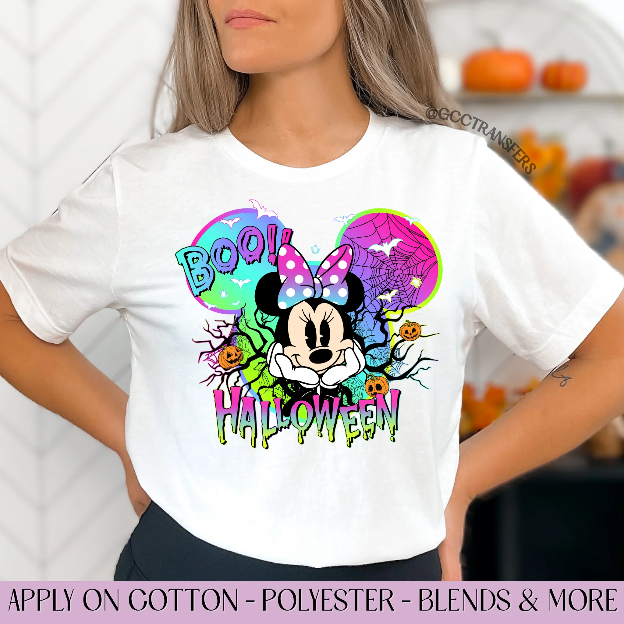 Boo! Halloween Mice Bow  - Graphic Apparel