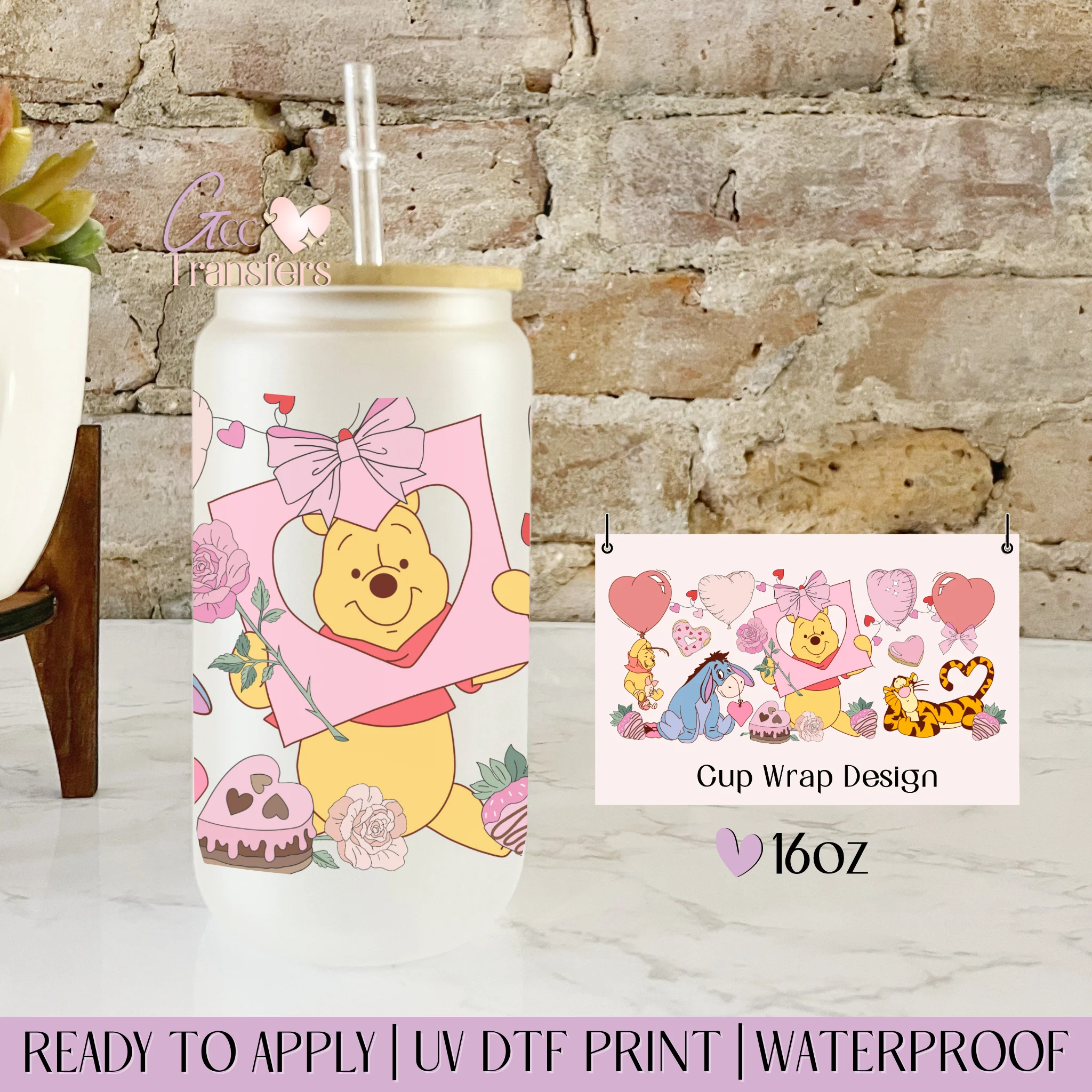 Honey Friends Valentine - 16oz cup