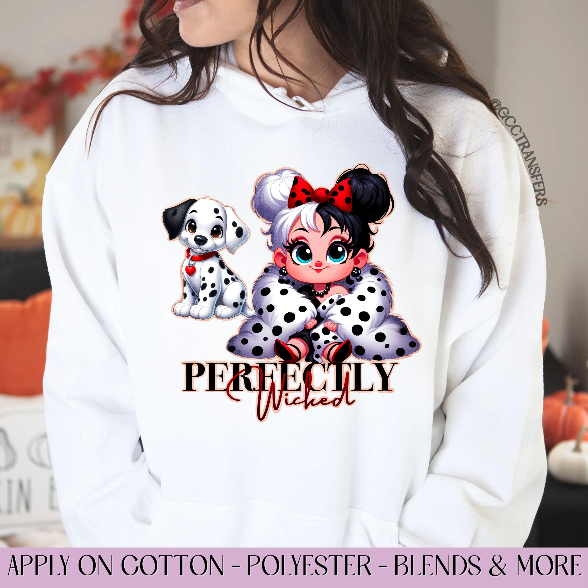 Dalmatian Dog Perfectly Wicked in Polka Dots - Graphic Apparel