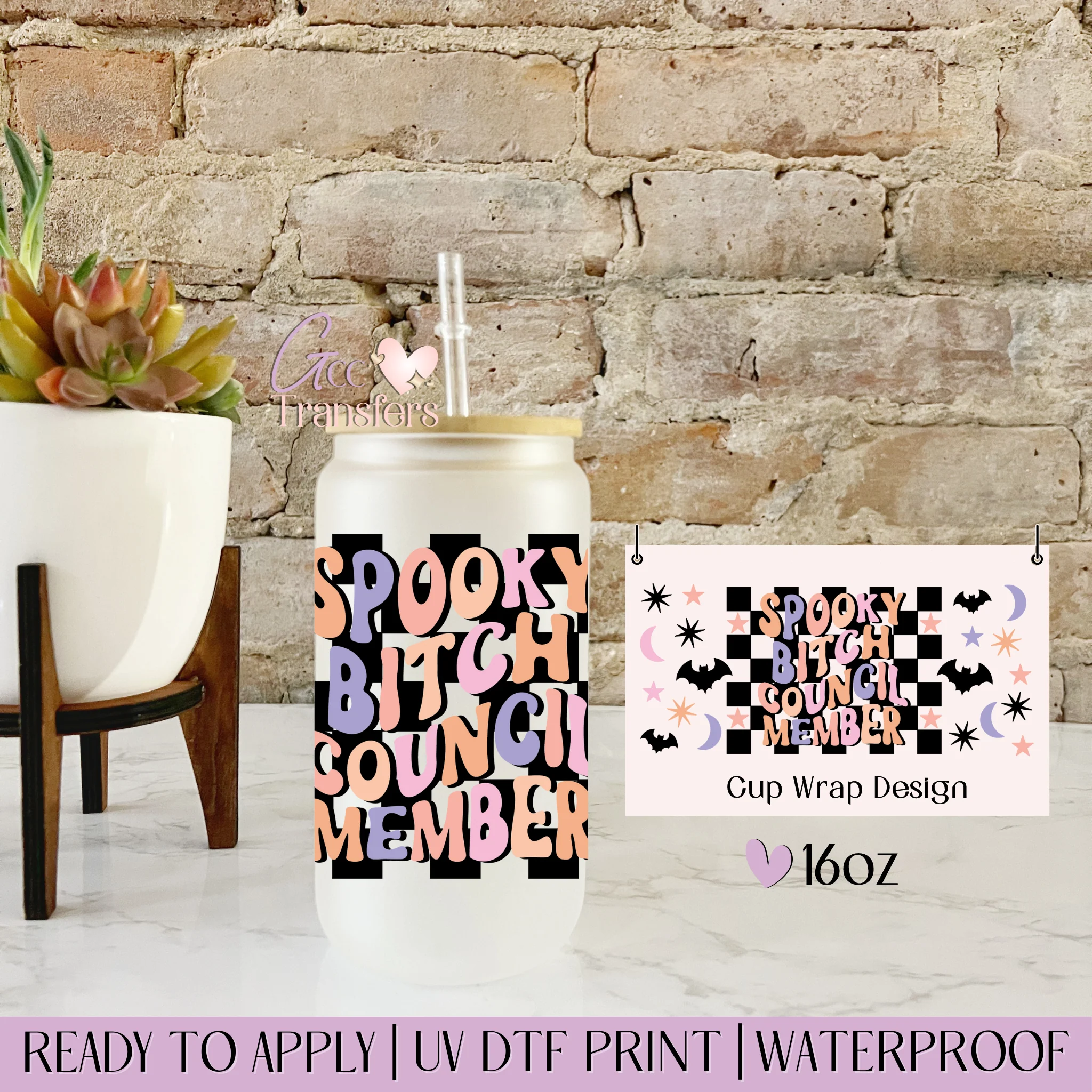 Spooky Bitch Council Member Halloween - 16oz cup