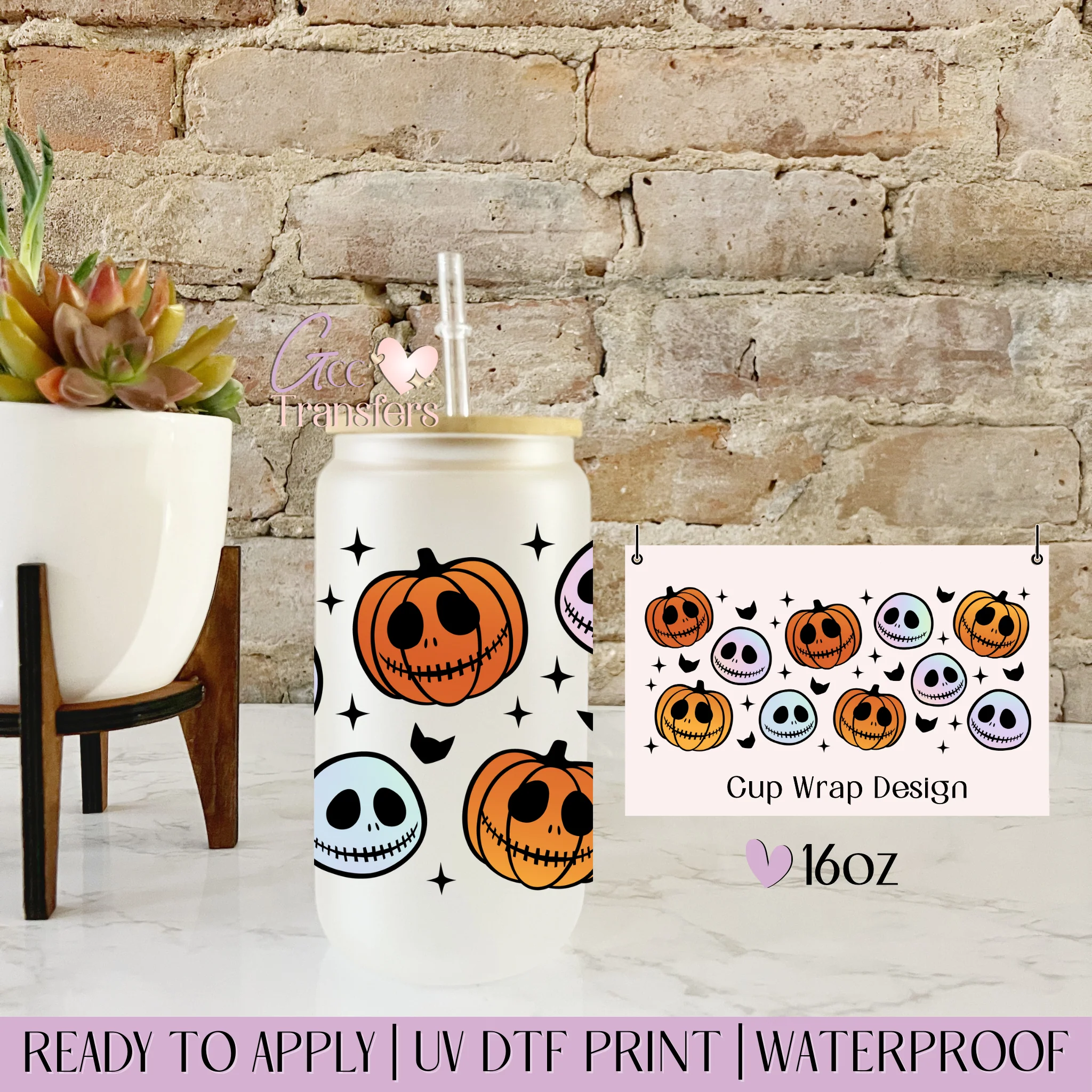 Pumpkin Colorful Halloween   - 16oz cup