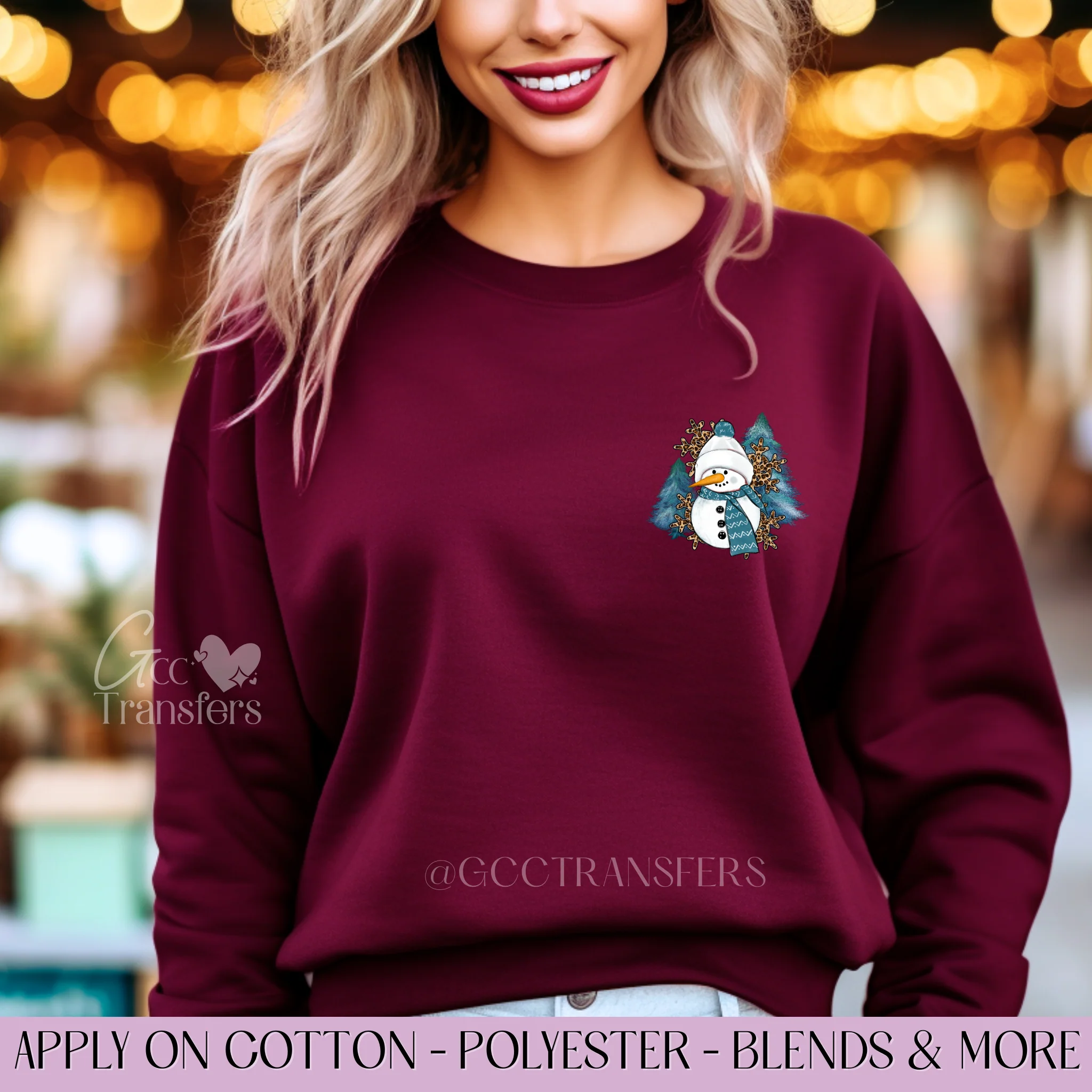 Blue Snowman (Pocket Size) - Graphic Apparel