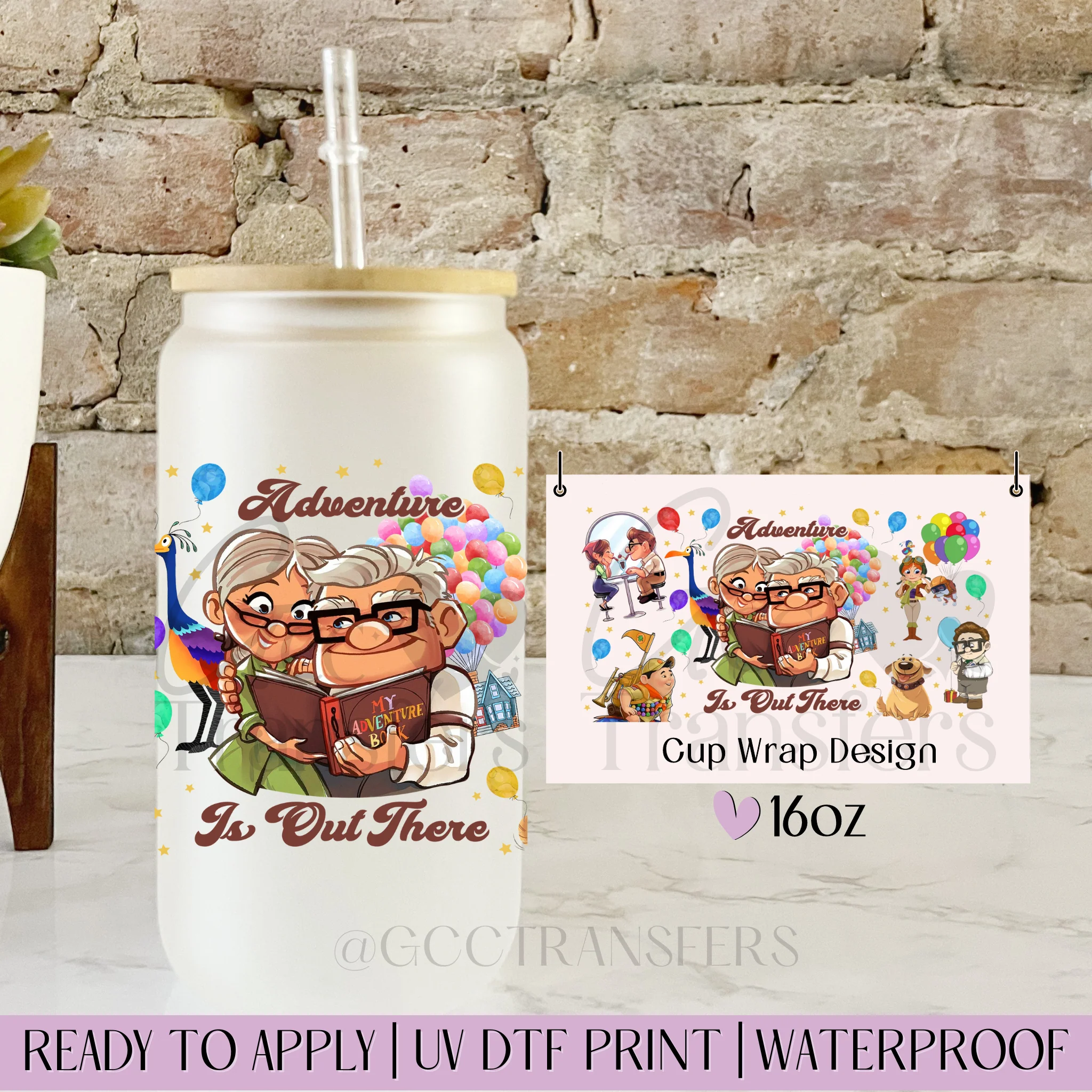 Adventure Awaits Above - 16oz cup