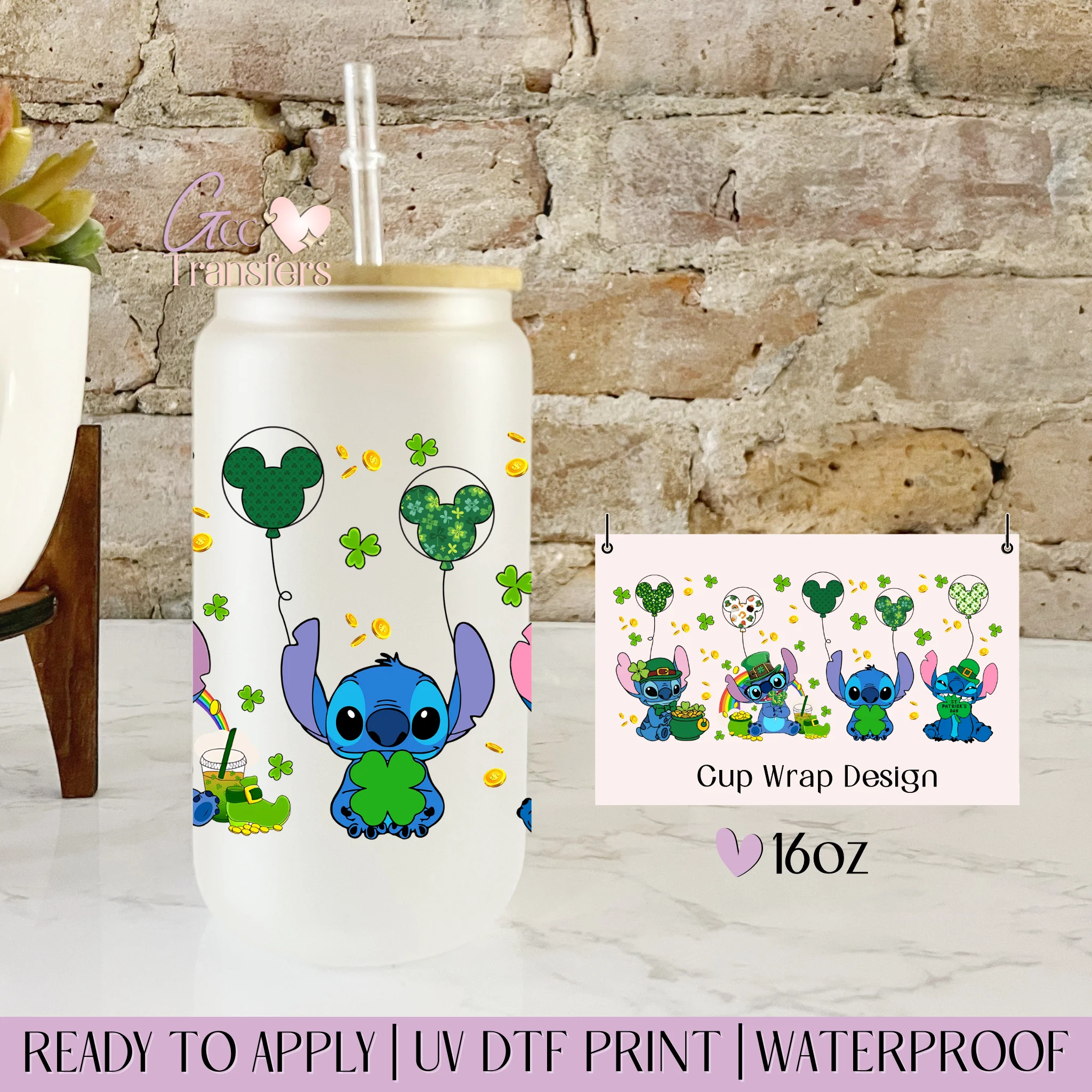 St. Patrick Alien Character - 16oz cup