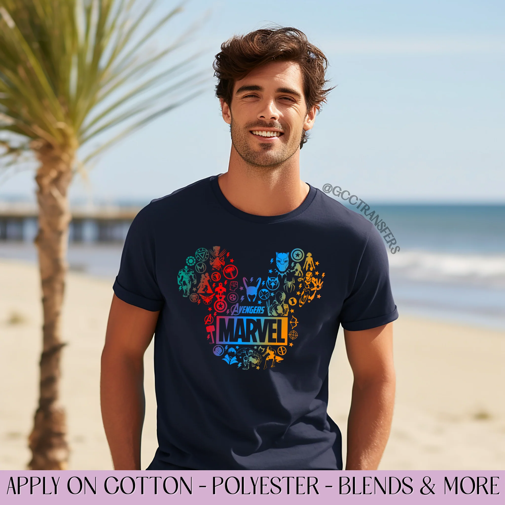 Colored Mice Head - Graphic Apparel