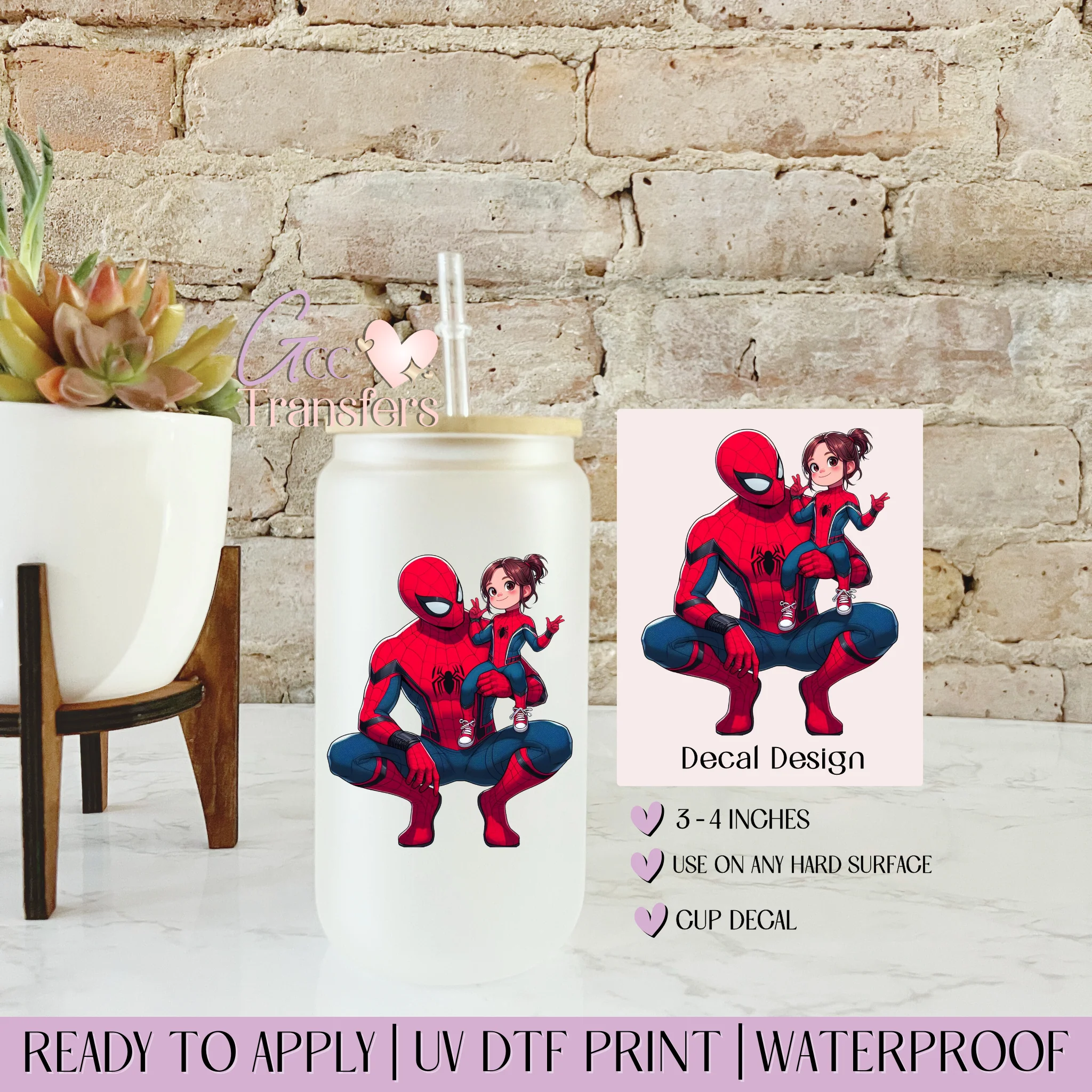 Man of Power Red & Blue Daddy & Daughter - CUP