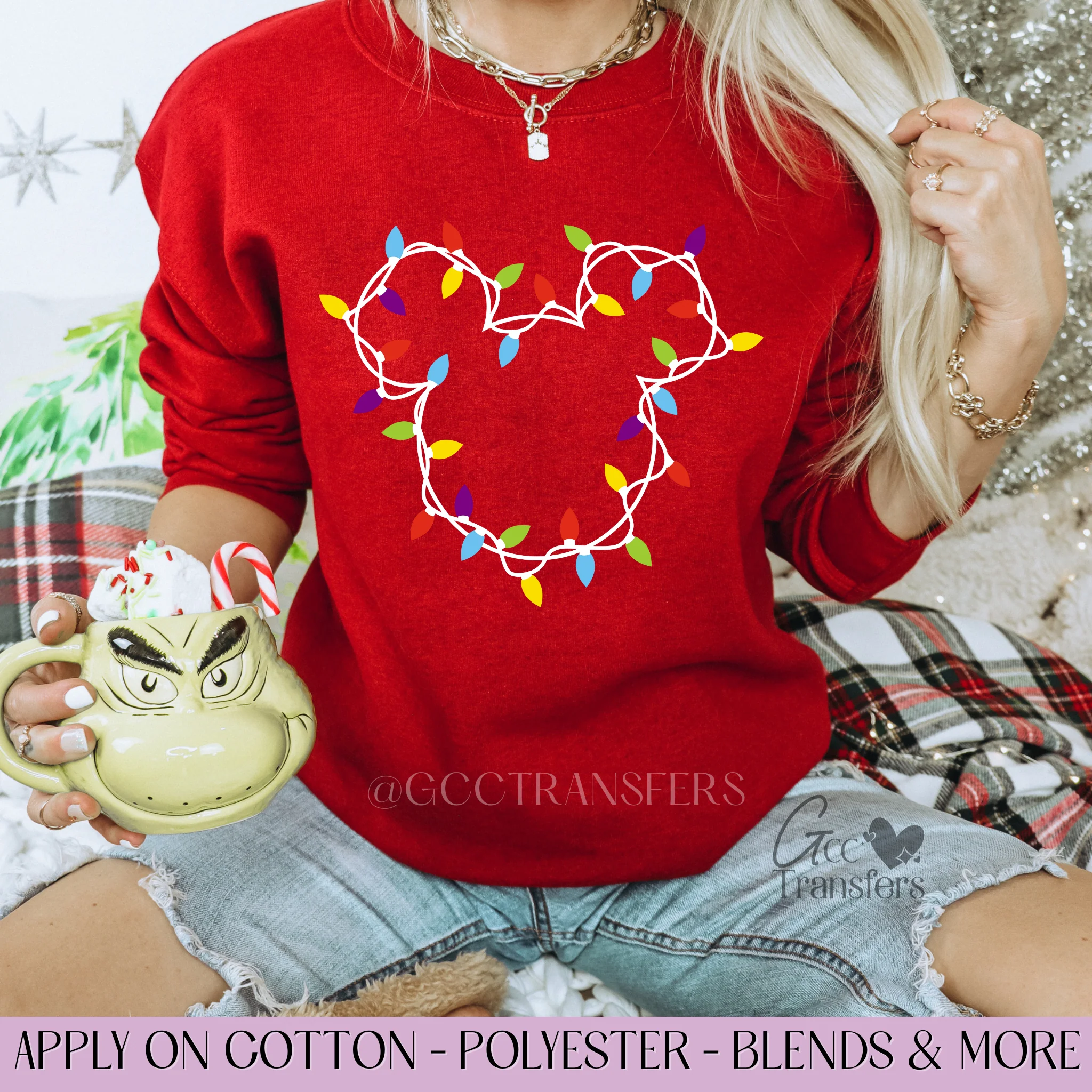 Mice Christmas Lights - Graphic Apparel