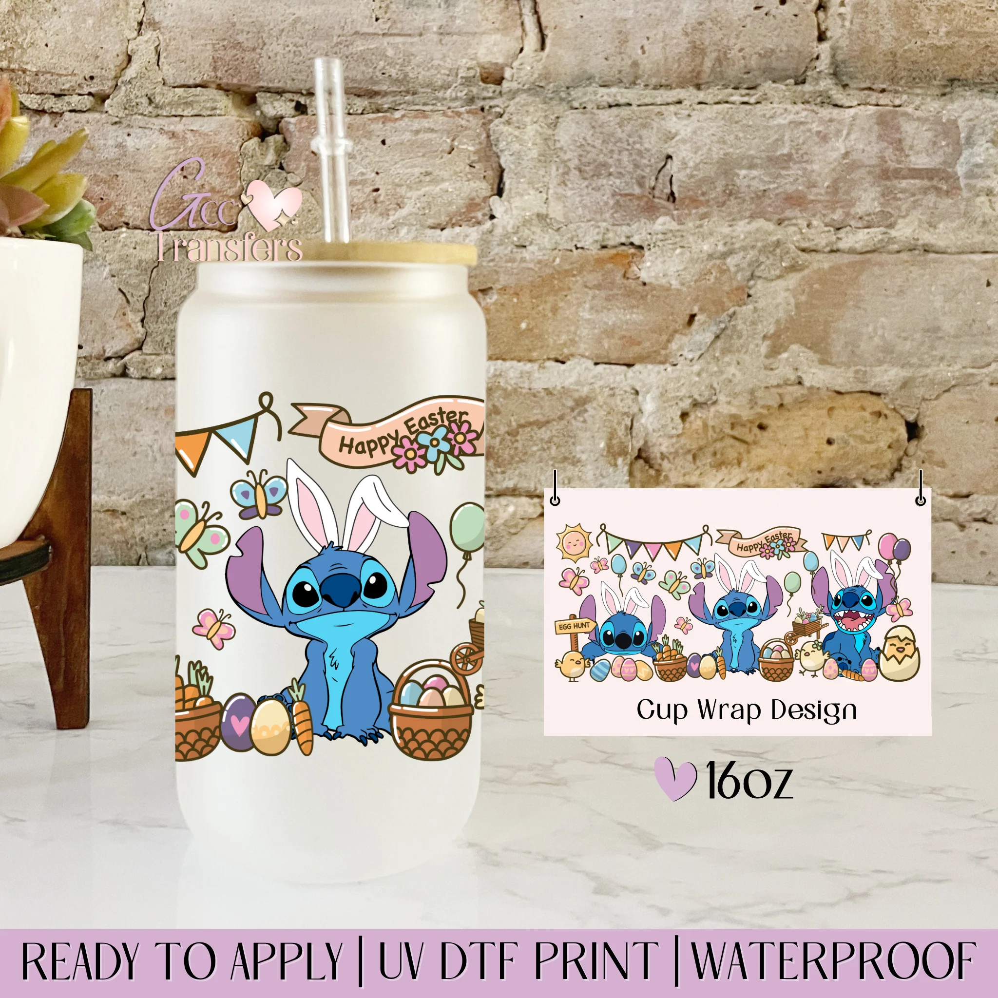 Happy Easter Basket Alien Character  - 16oz cup