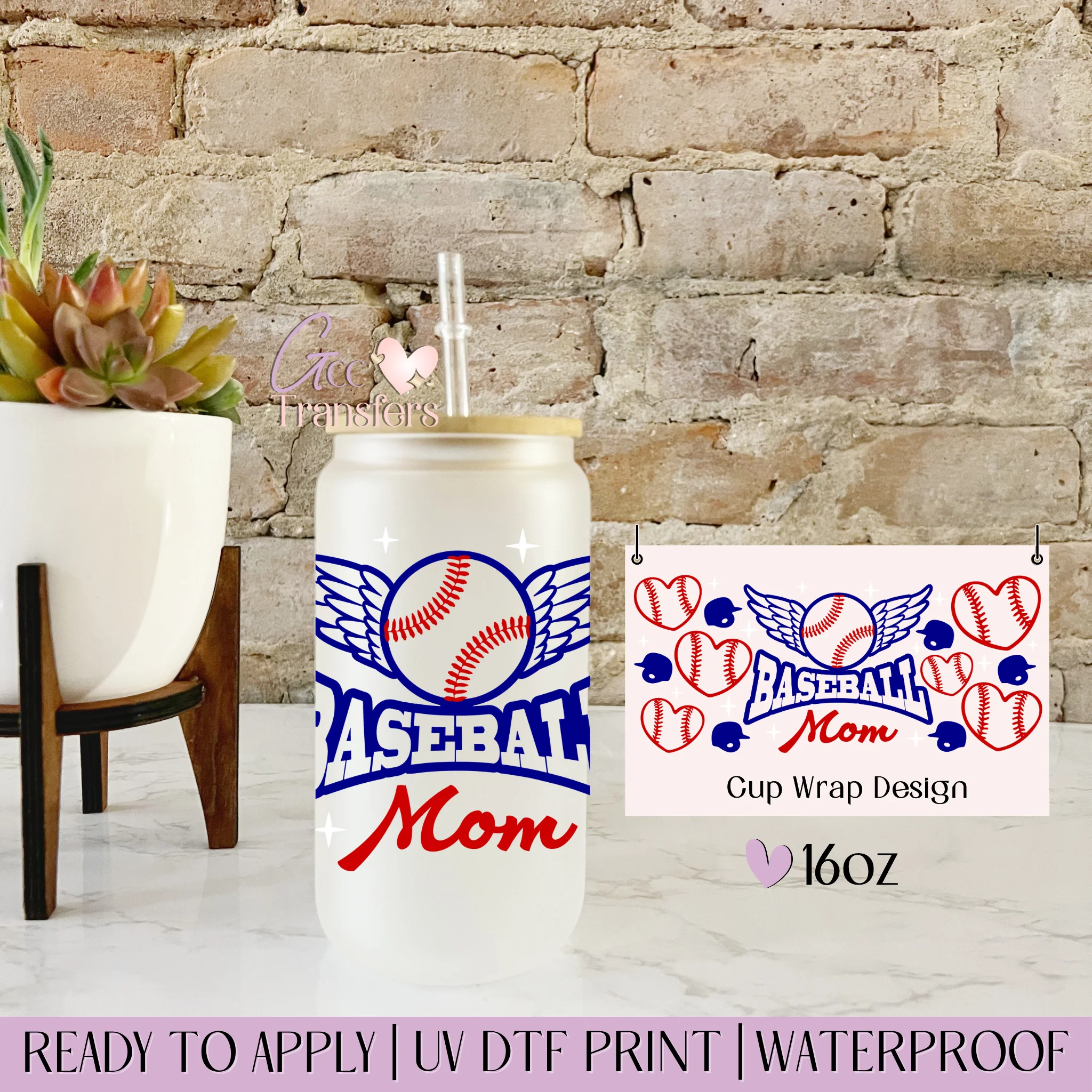 Baseball Mom - 16oz cup