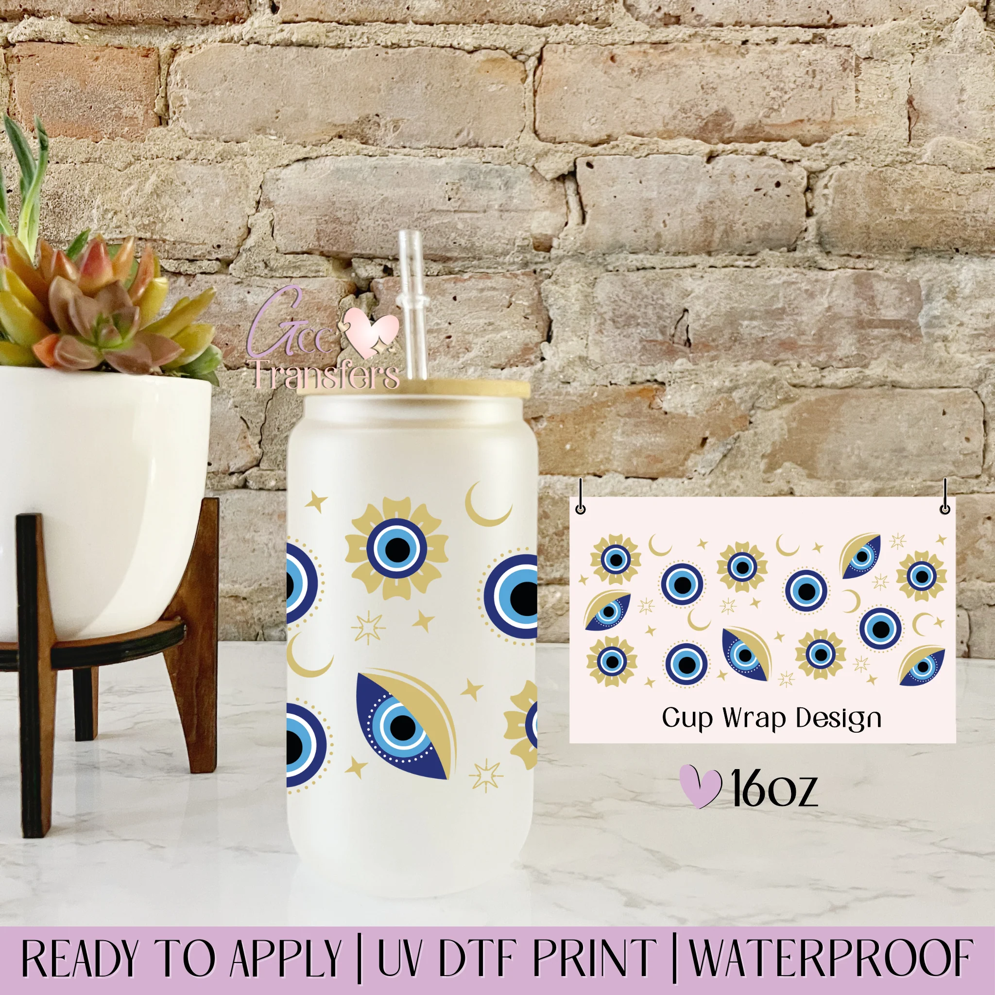 Evil Eyes Retro - 16oz cup