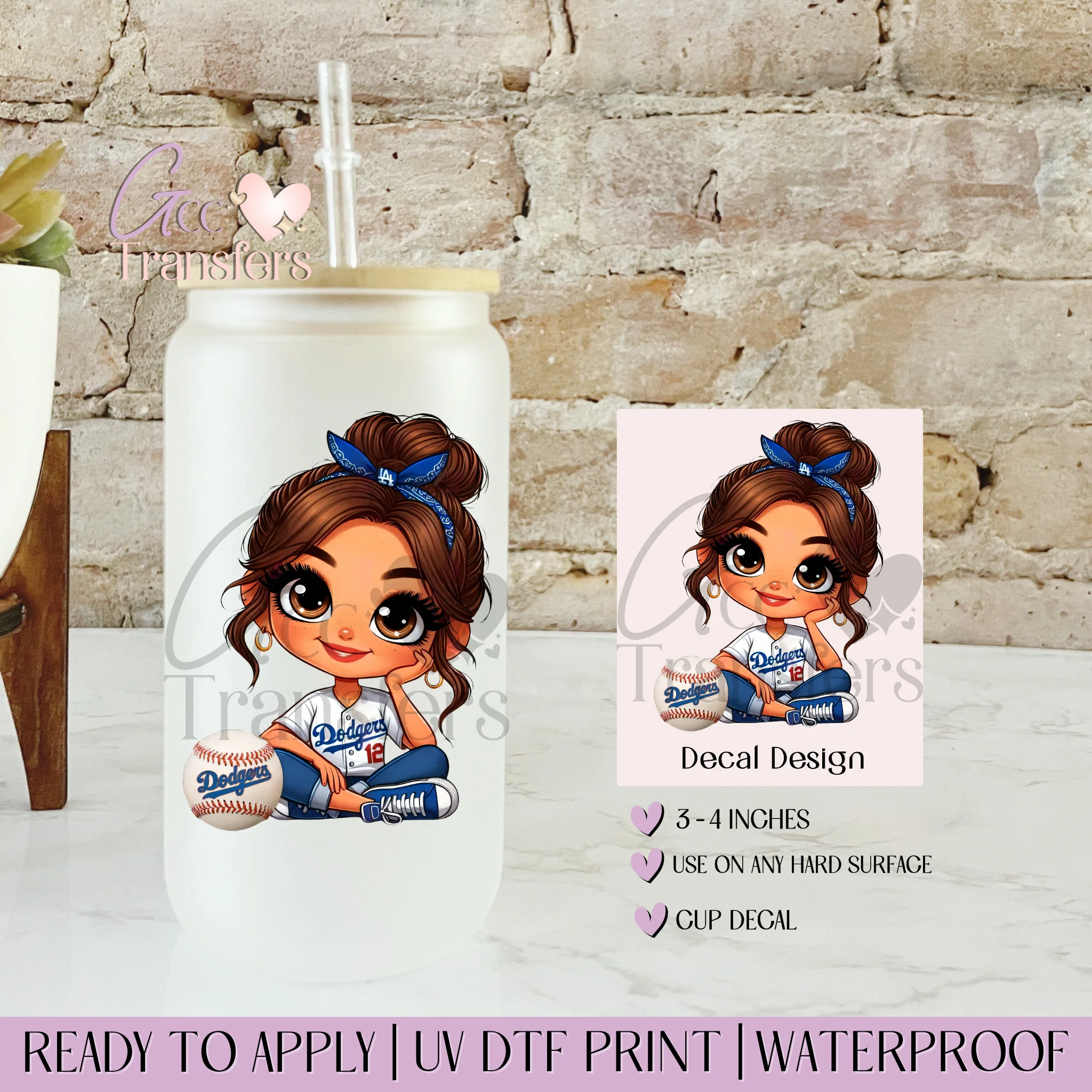 Dodgers 12 Girl Fans Baseball - CUP