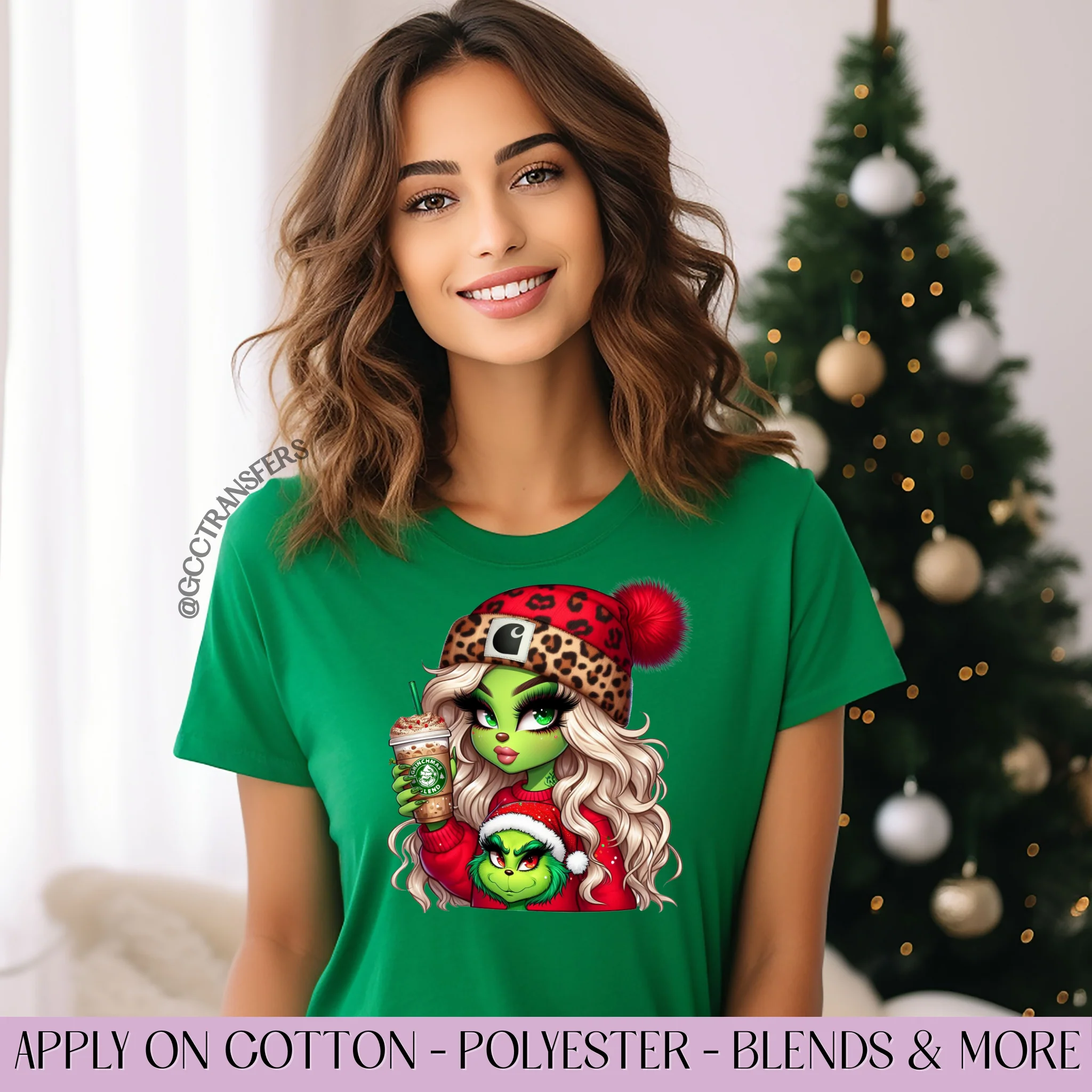 Blonde Girl Christmas Boujee Coffee - Graphic Apparel