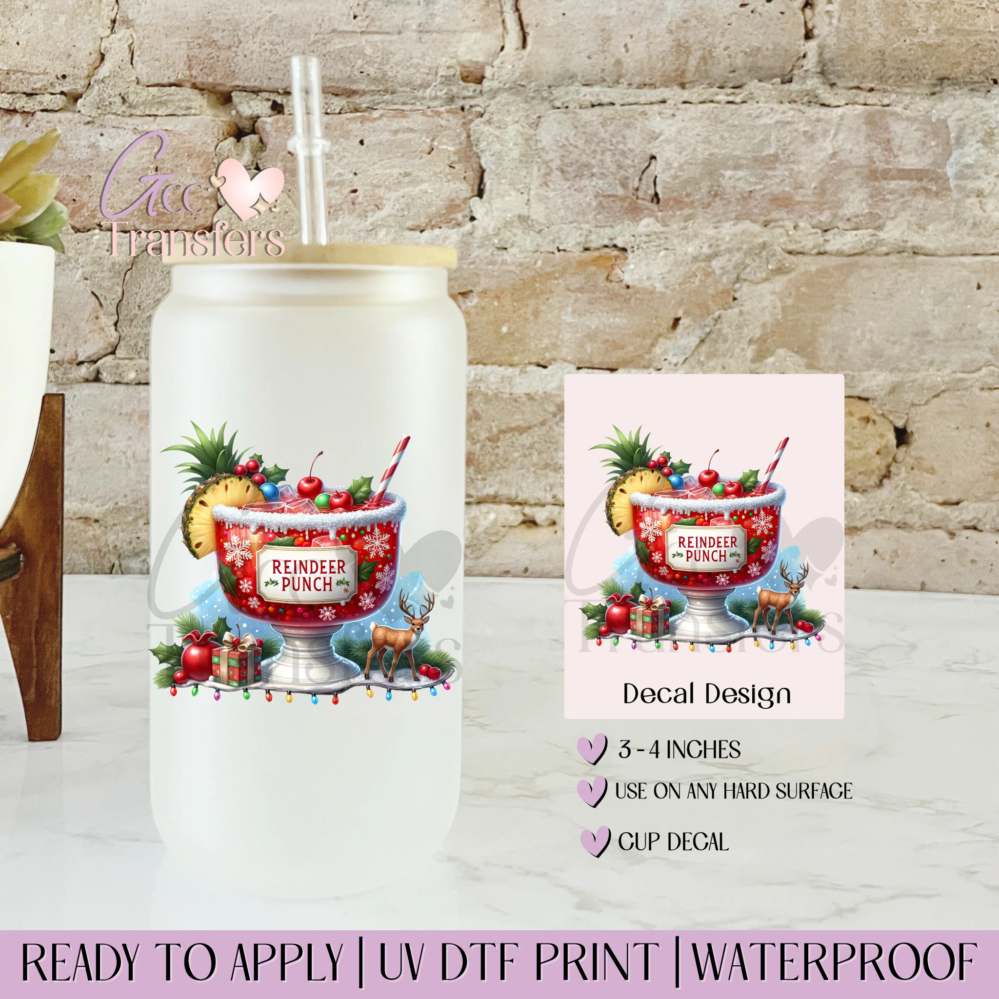 Reindeer Punch Christmas Drink - CUP