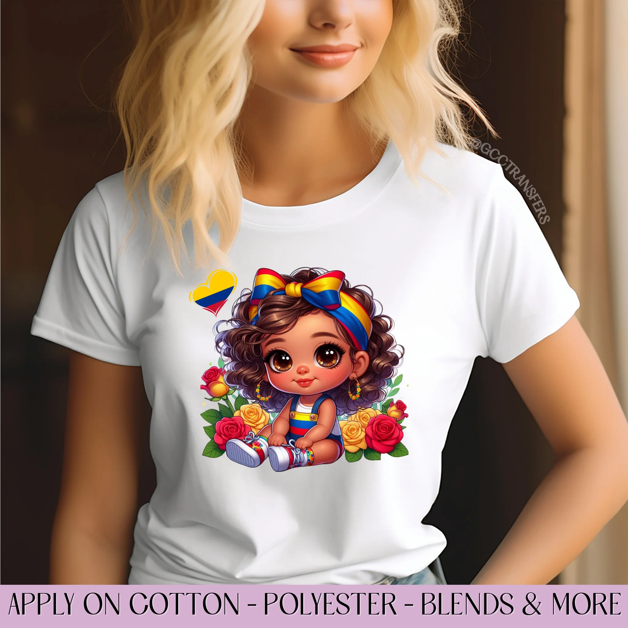 Cute Colombian Baby Bandana Tricolor - Graphic Apparel