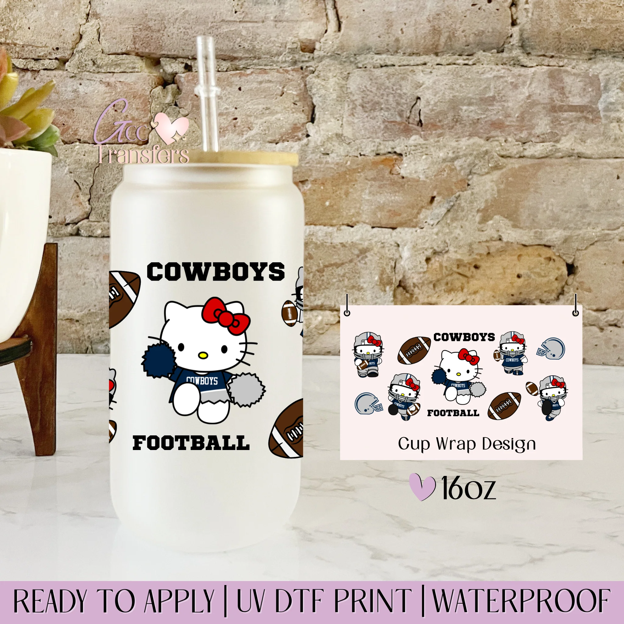 Texas Football Team Kawaii - 16oz cup