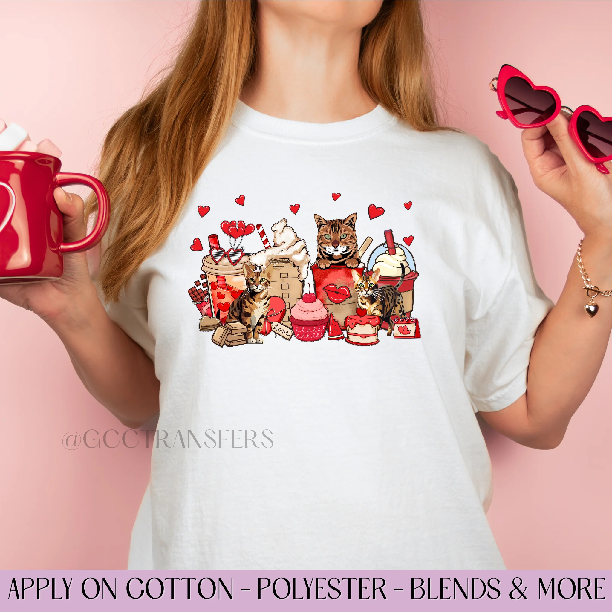Bengal Valentine Cat - Graphic Apparel