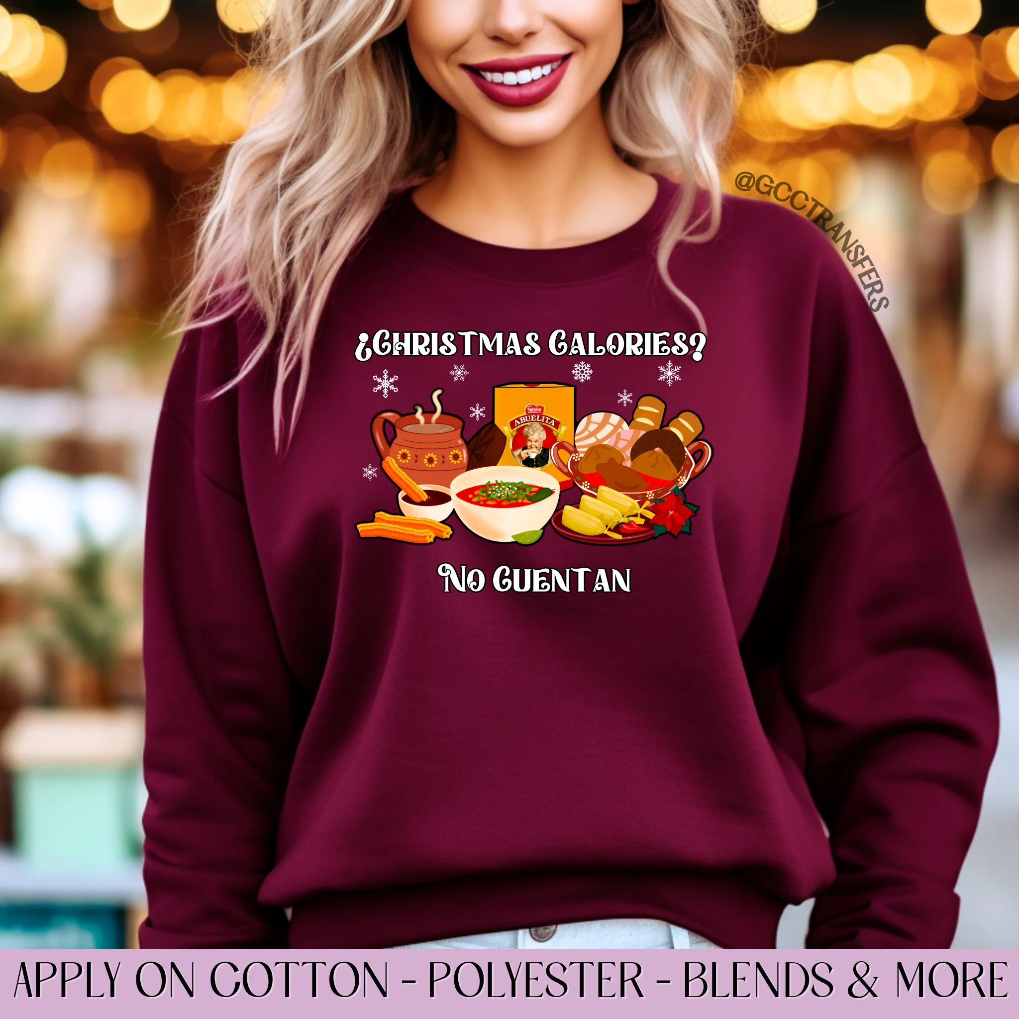 Christmas Calories No Cuentan - Graphic Apparel