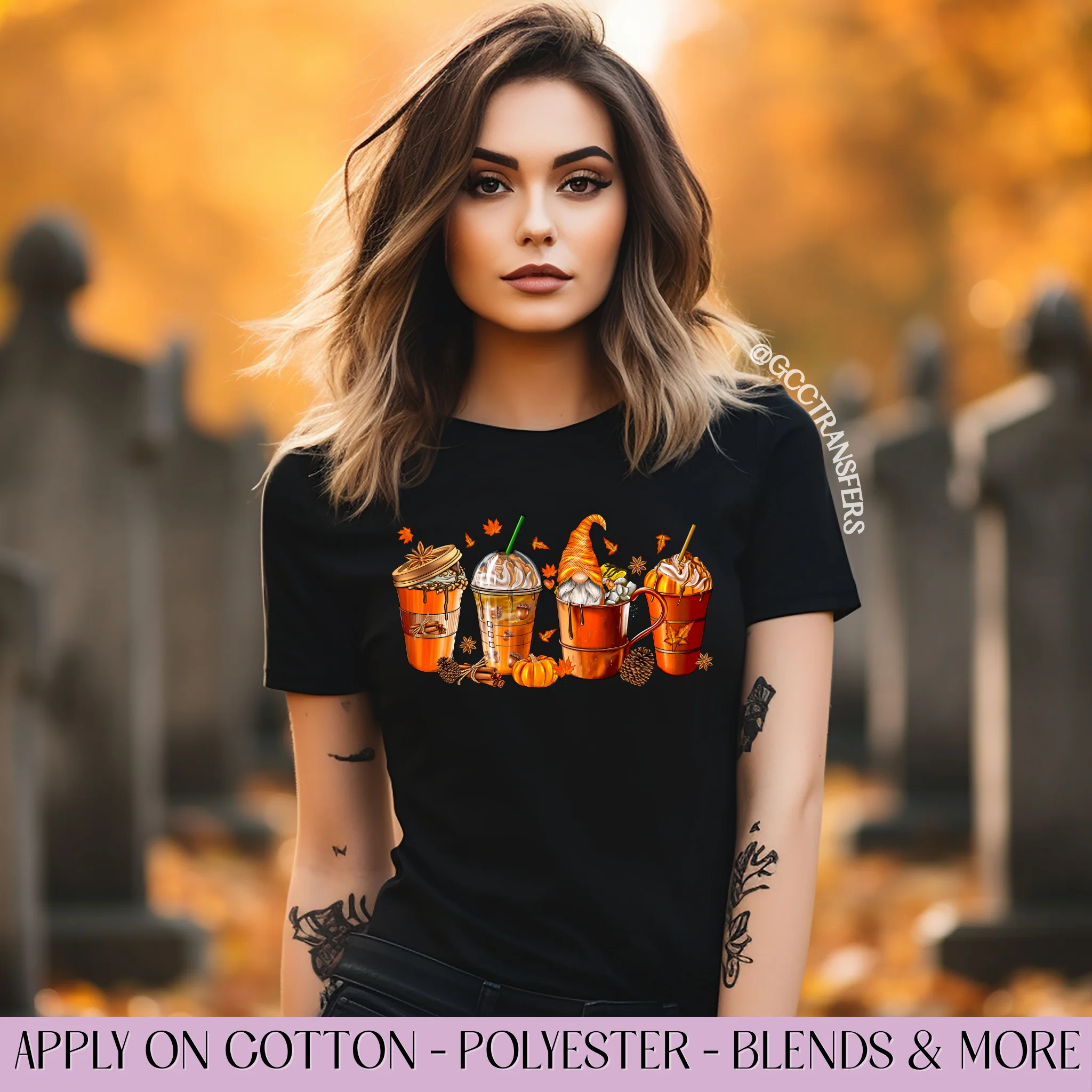 Gnomes Halloween Fall Coffee - Graphic Apparel