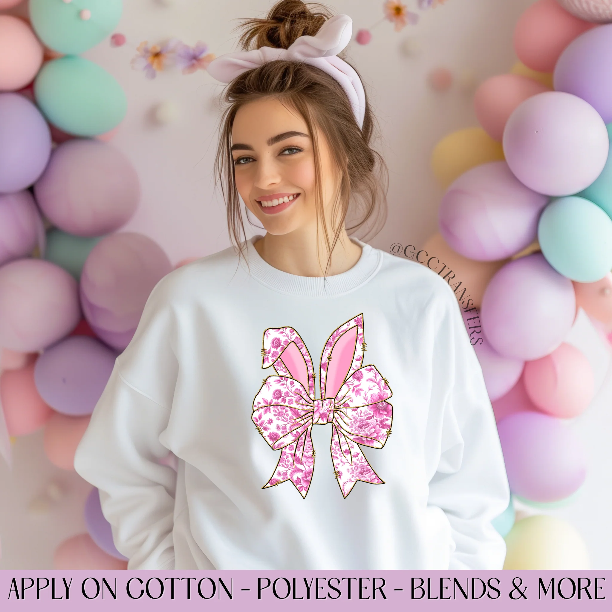 Pink Easter Bow - Graphic Apparel