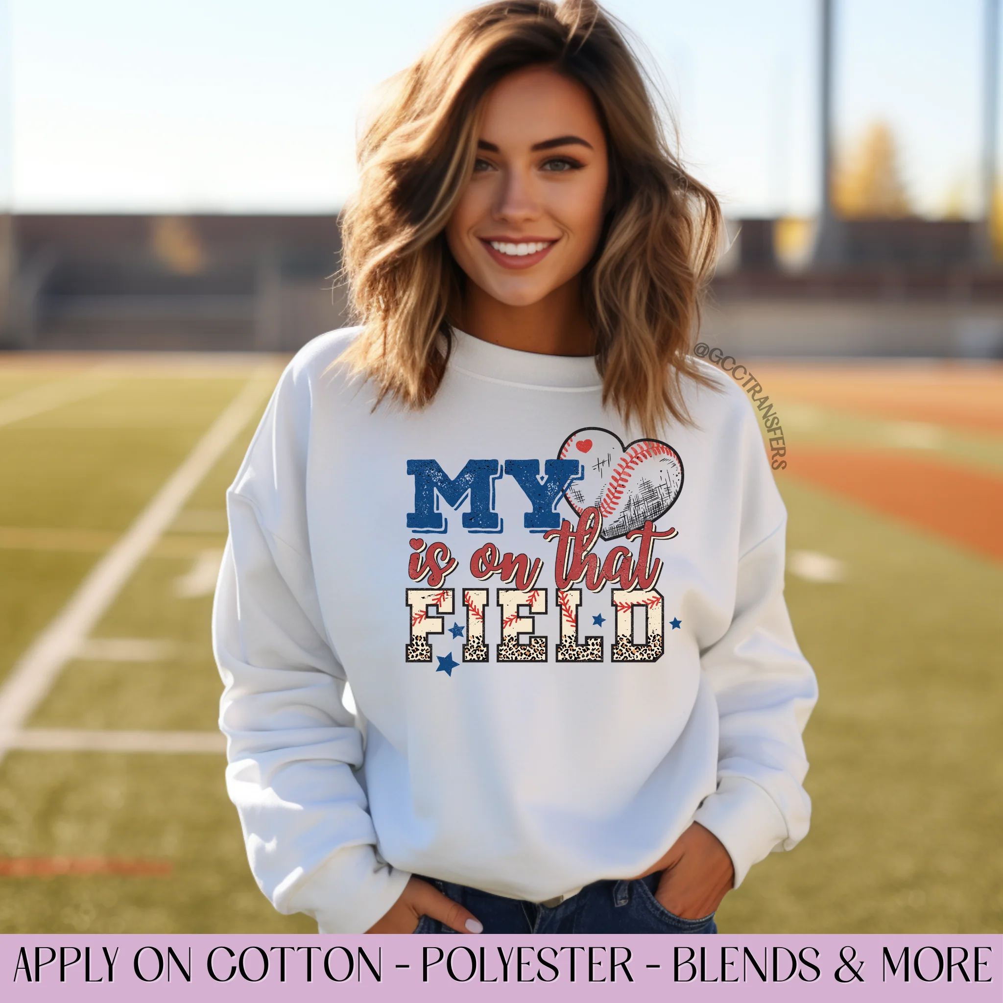 My Heart is on that Field - Graphic Apparel