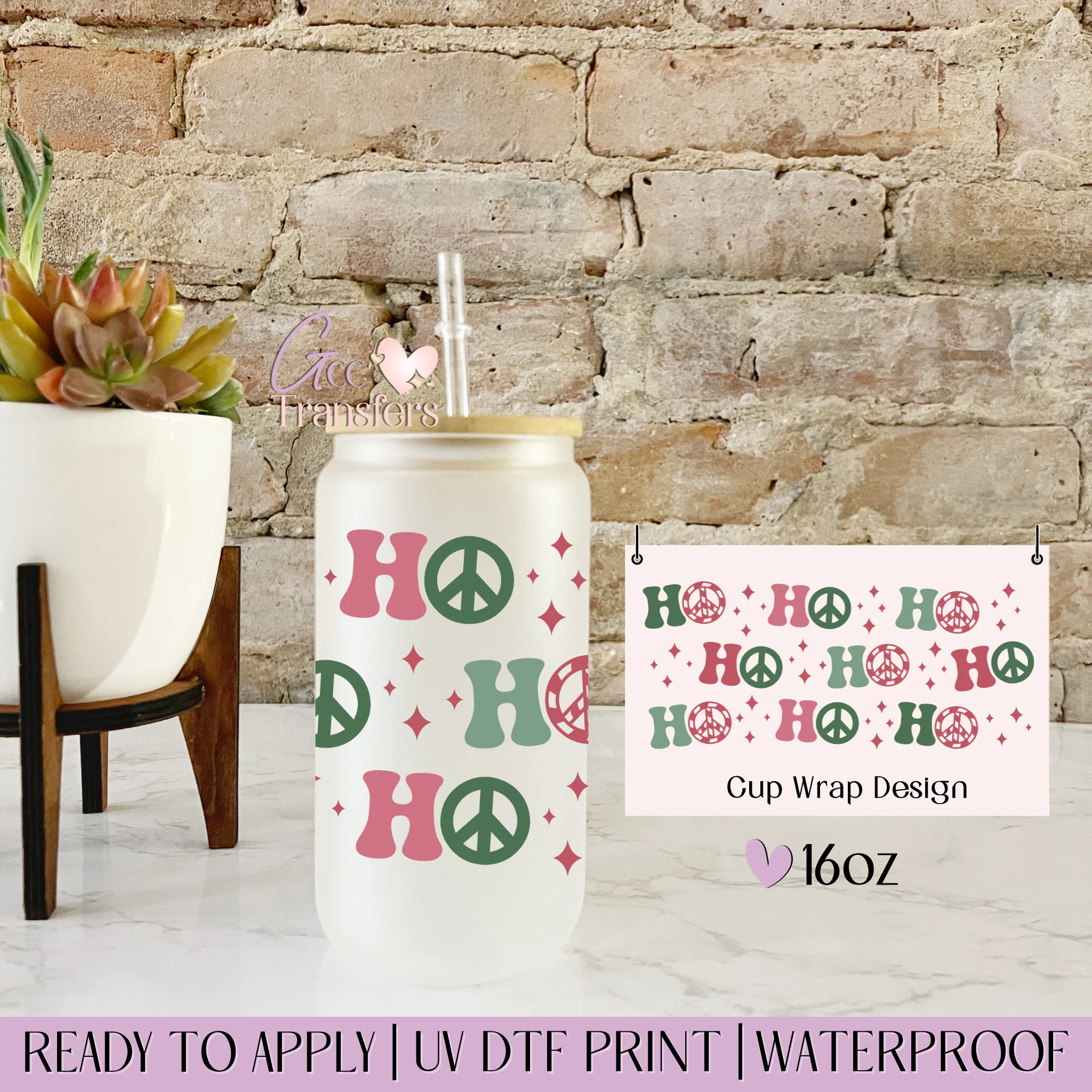 Ho Ho Ho Christmas - 16oz cup