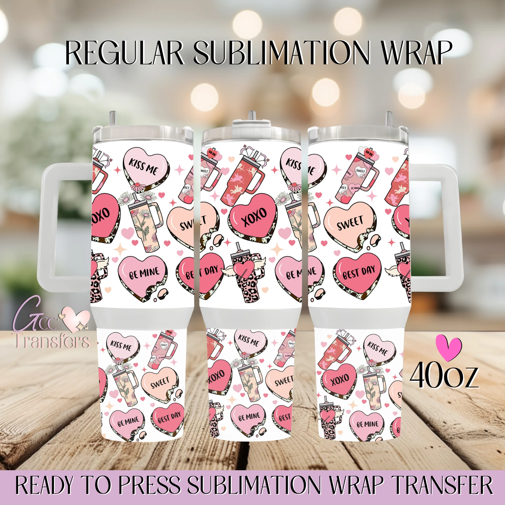 Valentine's Disorder Cups Hearts - 40oz cup