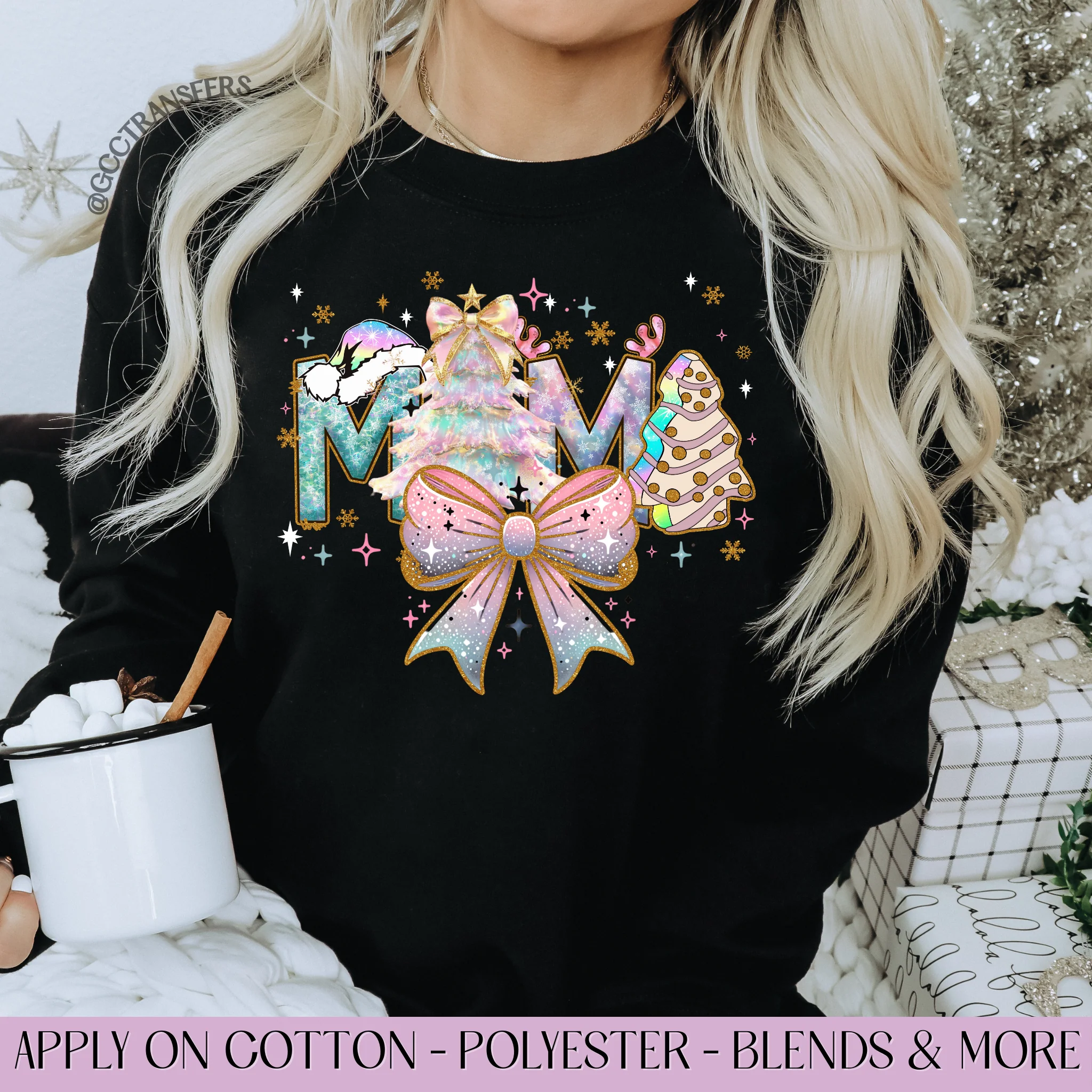 Coquette Christmas Mama - Graphic Apparel