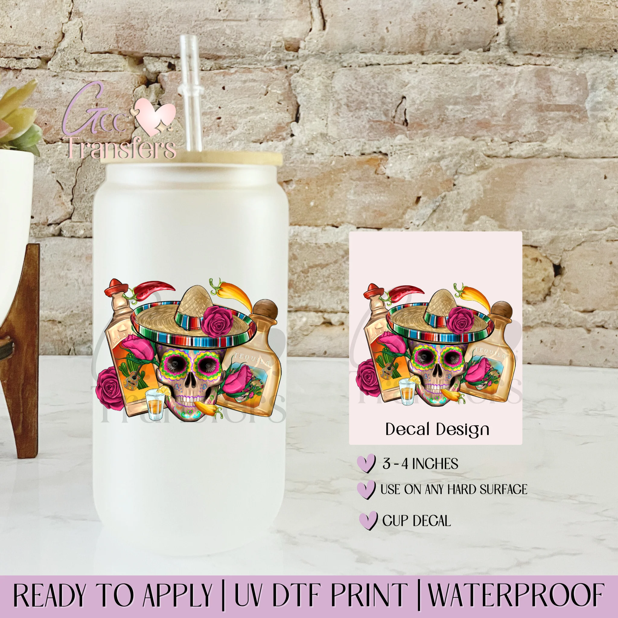 Mexican Skull Sombrero Tequila - CUP