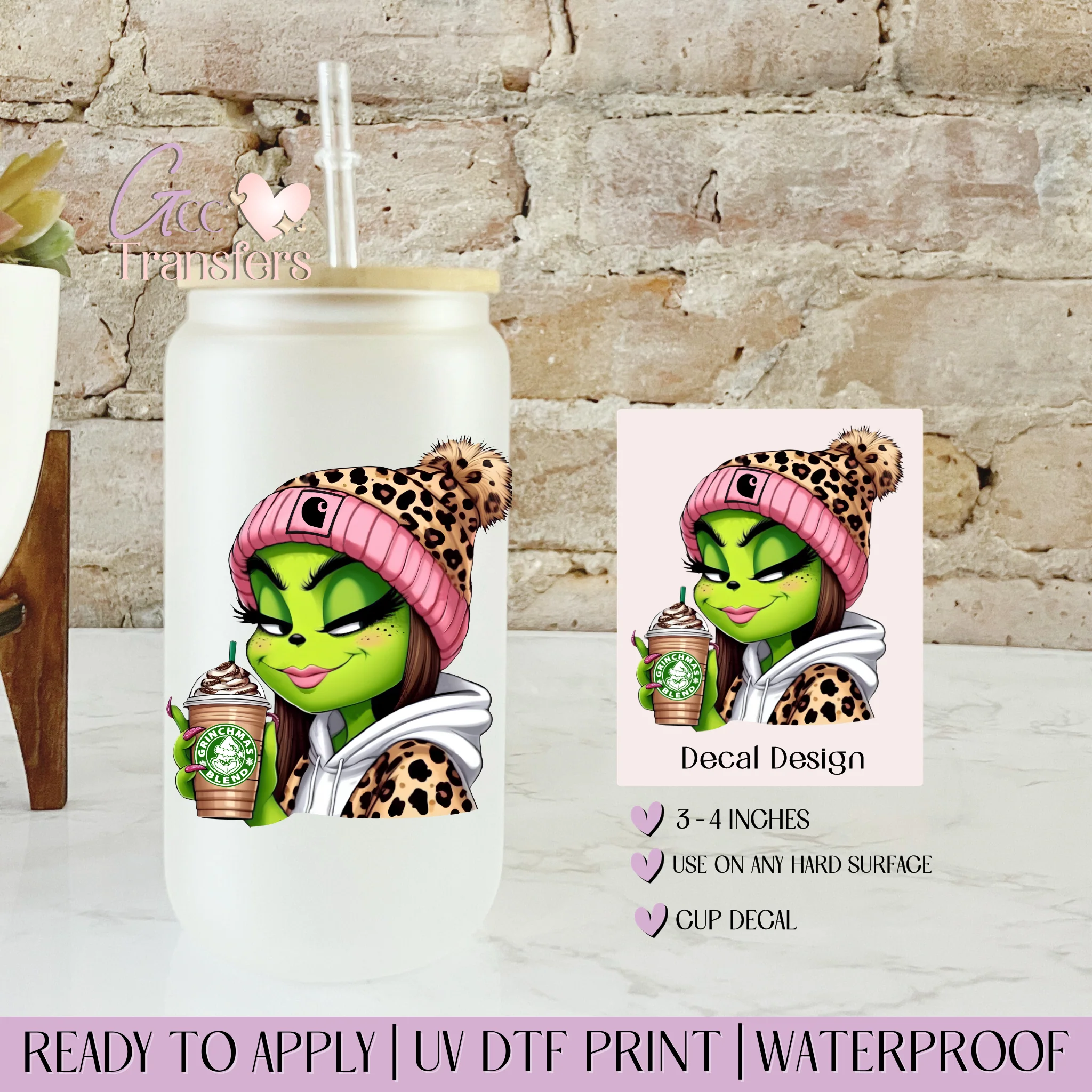 Girl Boujee Iced Coffee Leopard - CUP