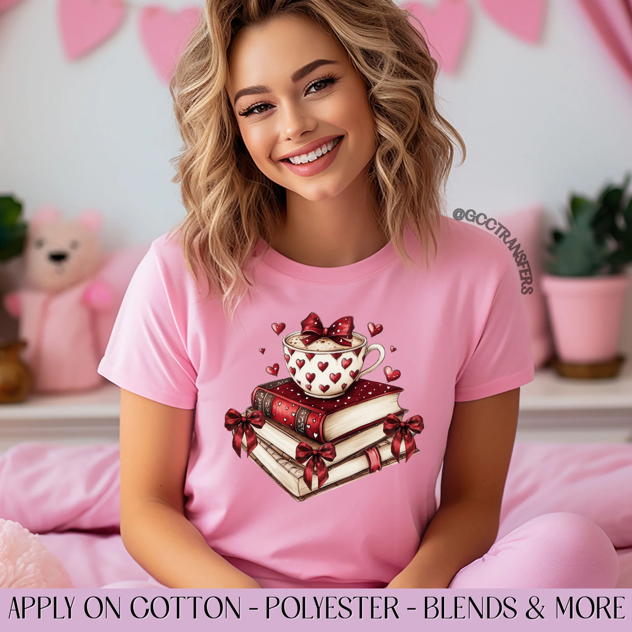 Girly All Booked for Valentine Coffee - Graphic Apparel