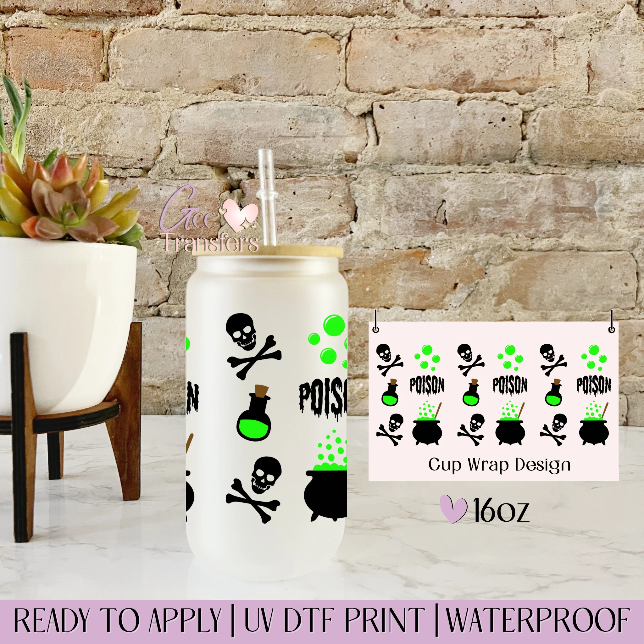 Poison Skeletons Halloween - 16oz cup