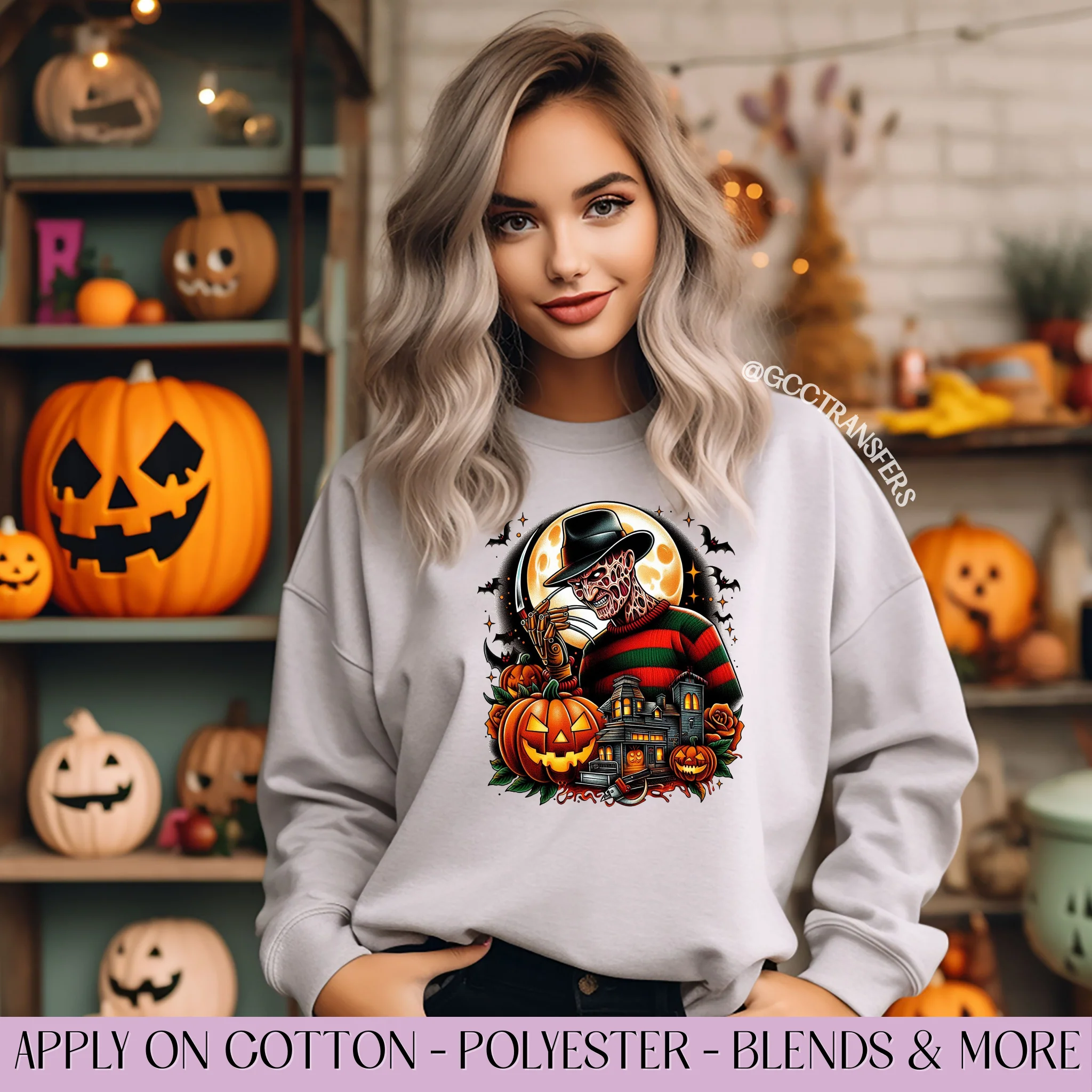 Freddy Horror Movie Pumpkin  - Graphic Apparel