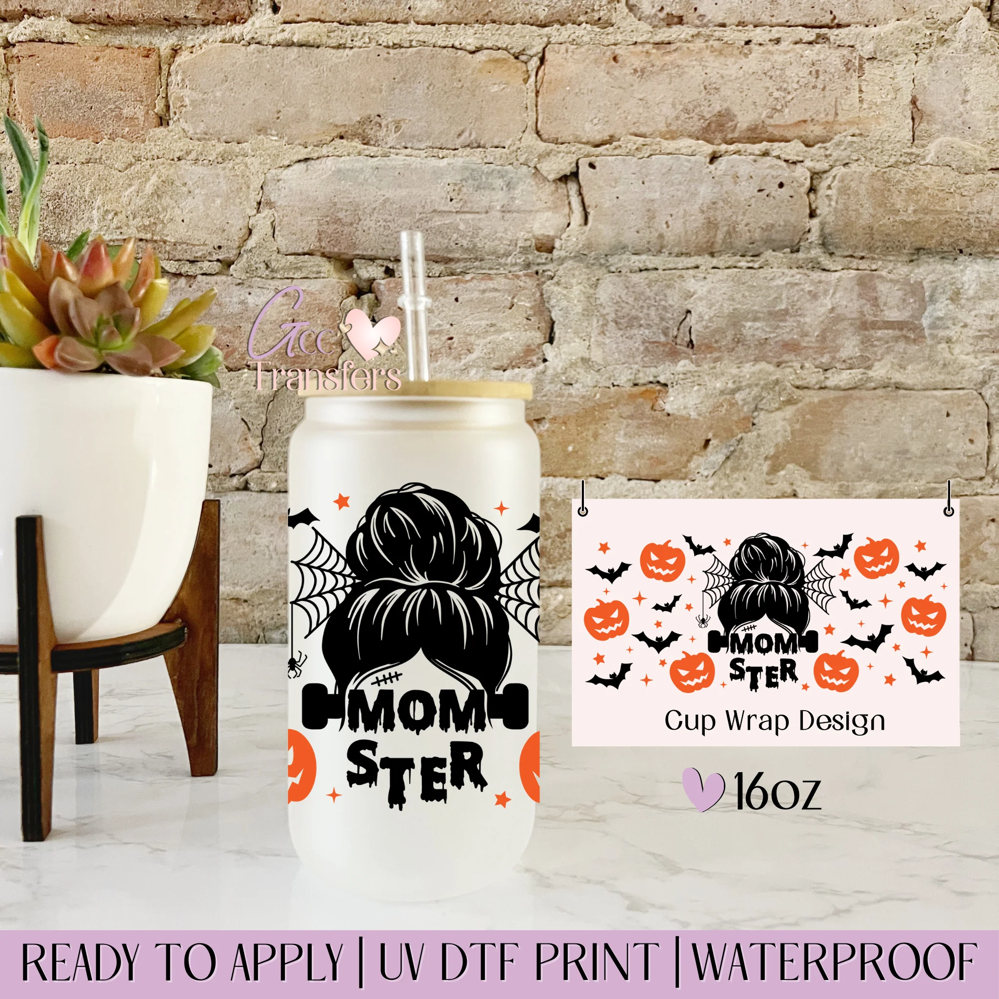 Momster Pumpkin Halloween - 16oz cup