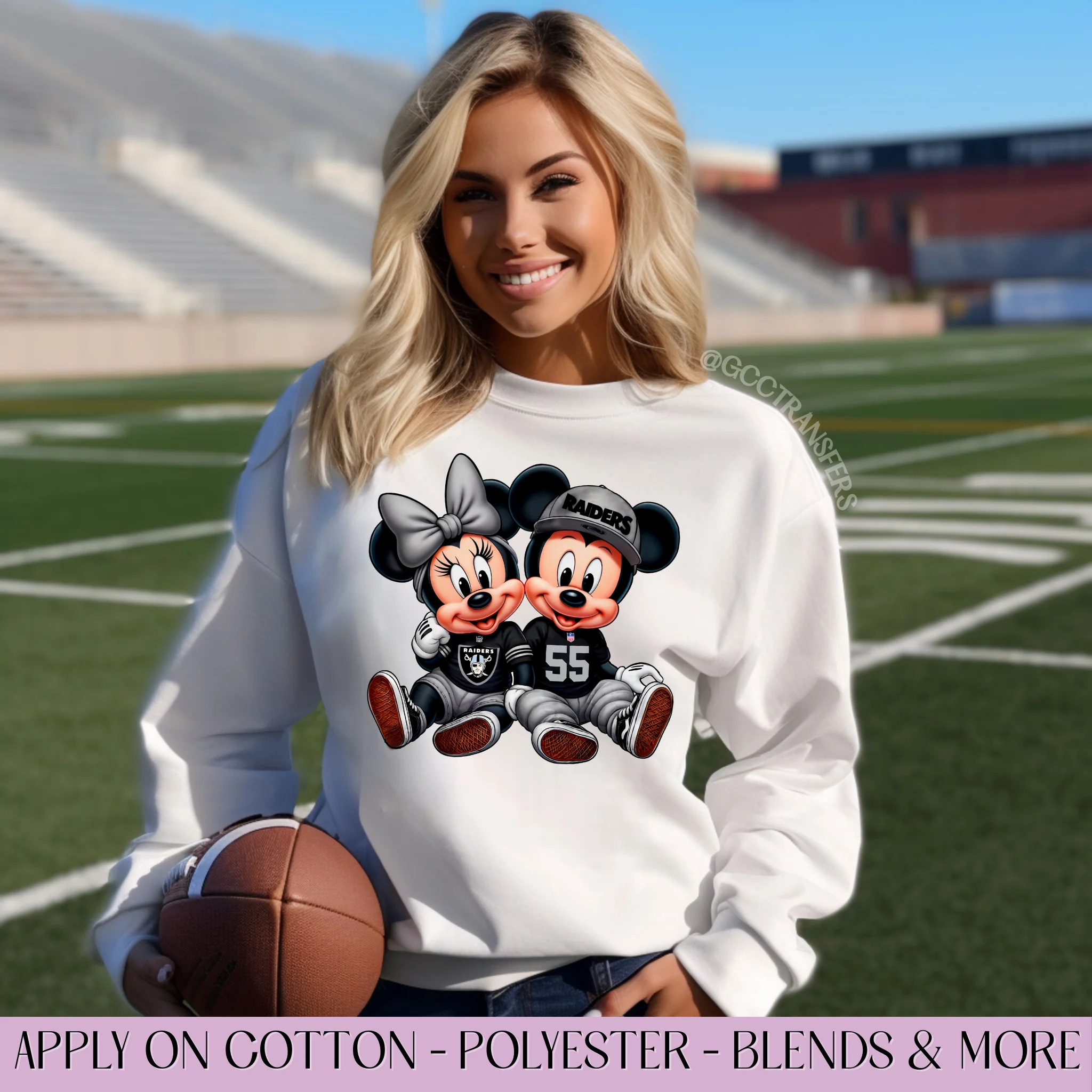 Raiders Mice Couple Football Fans - Graphic Apparel