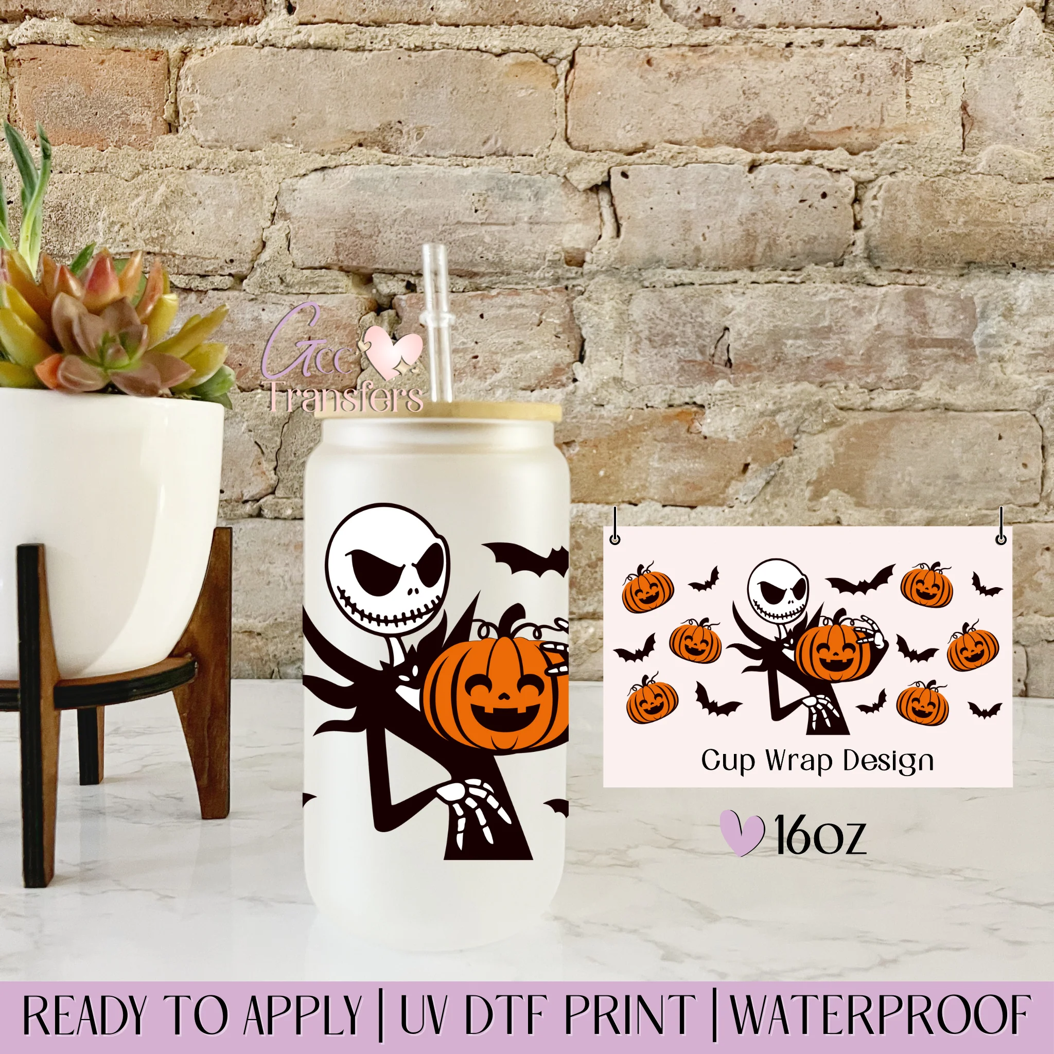 Horror Pumpkin Halloween - 16oz cup