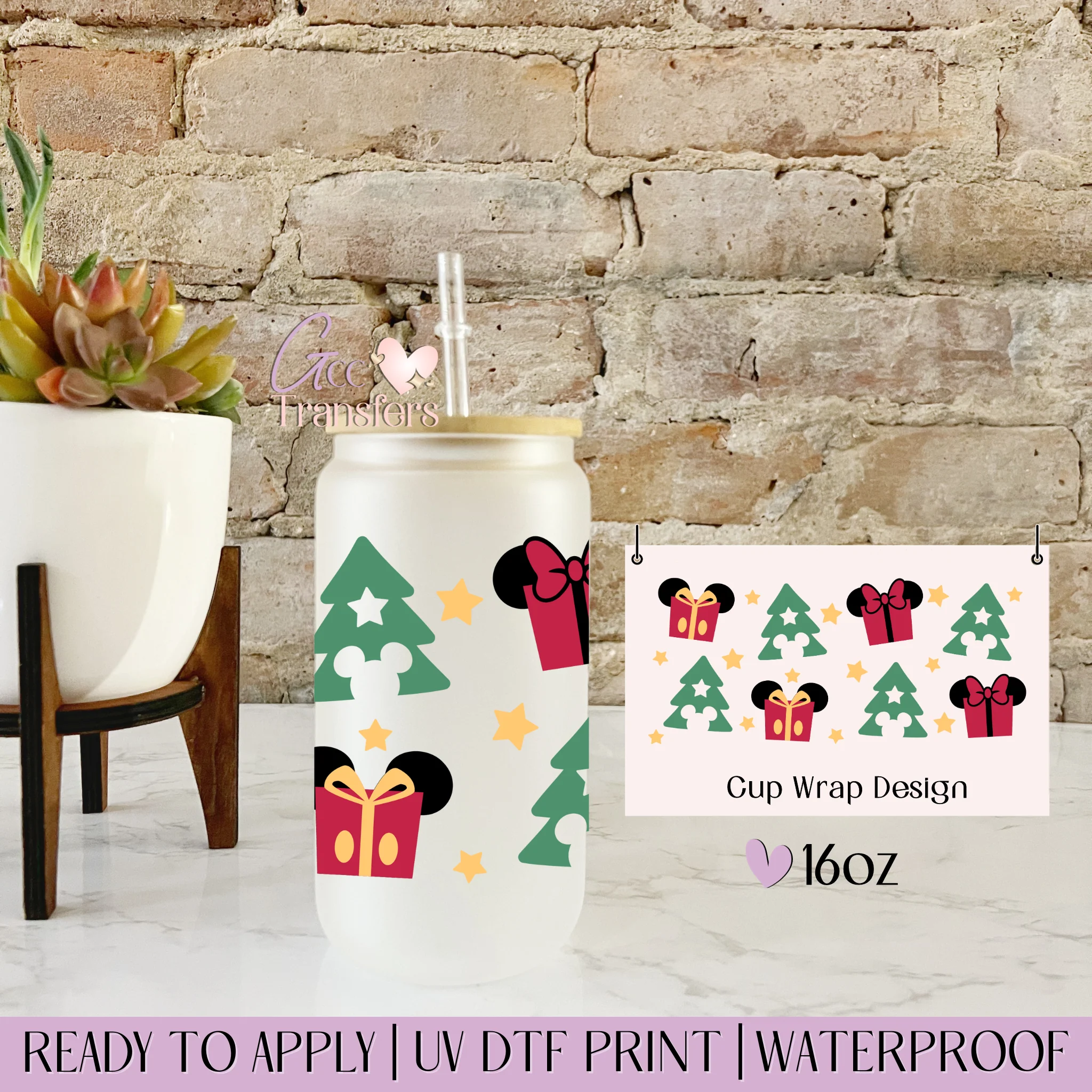 Christmas Mice Gift Ears - 16oz cup