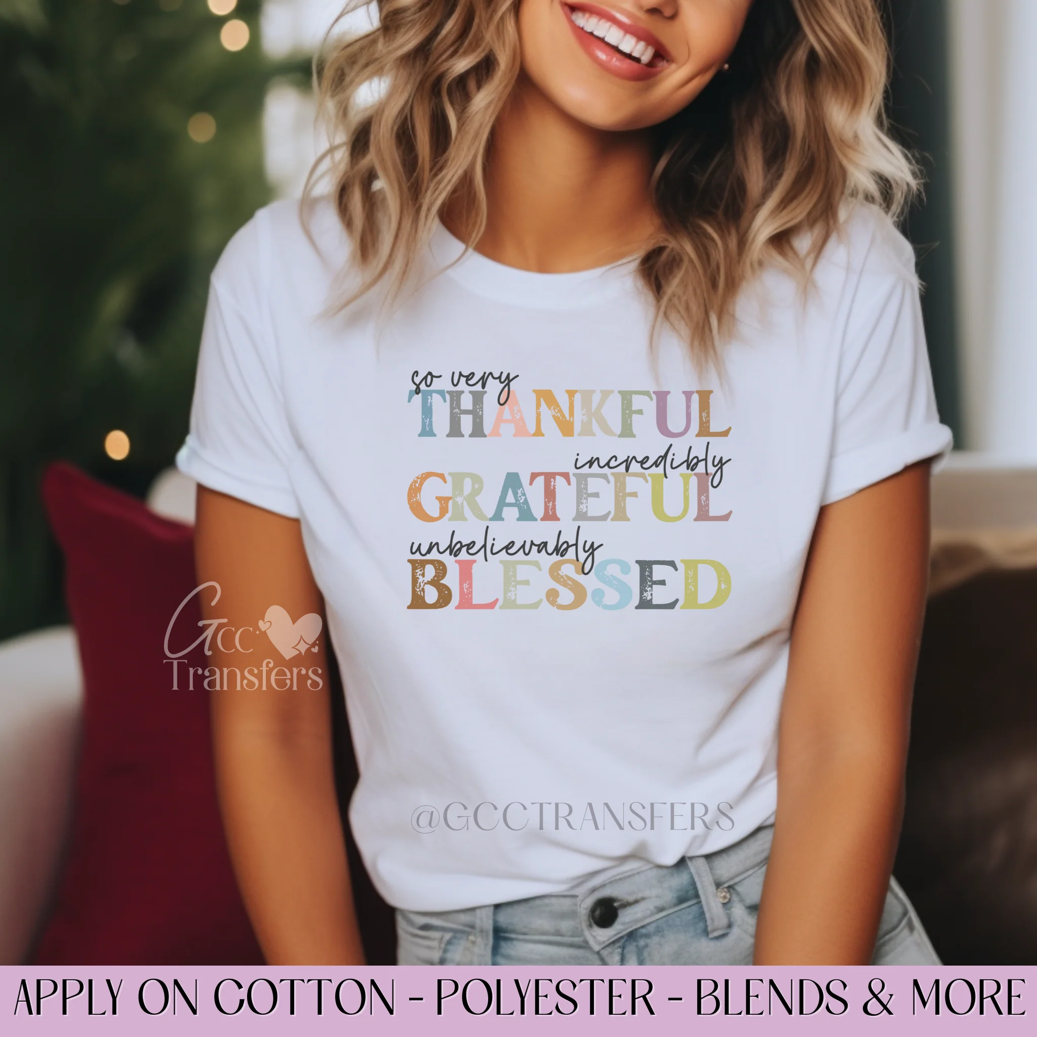 Thankful Grateful Blessed - Graphic Apparel