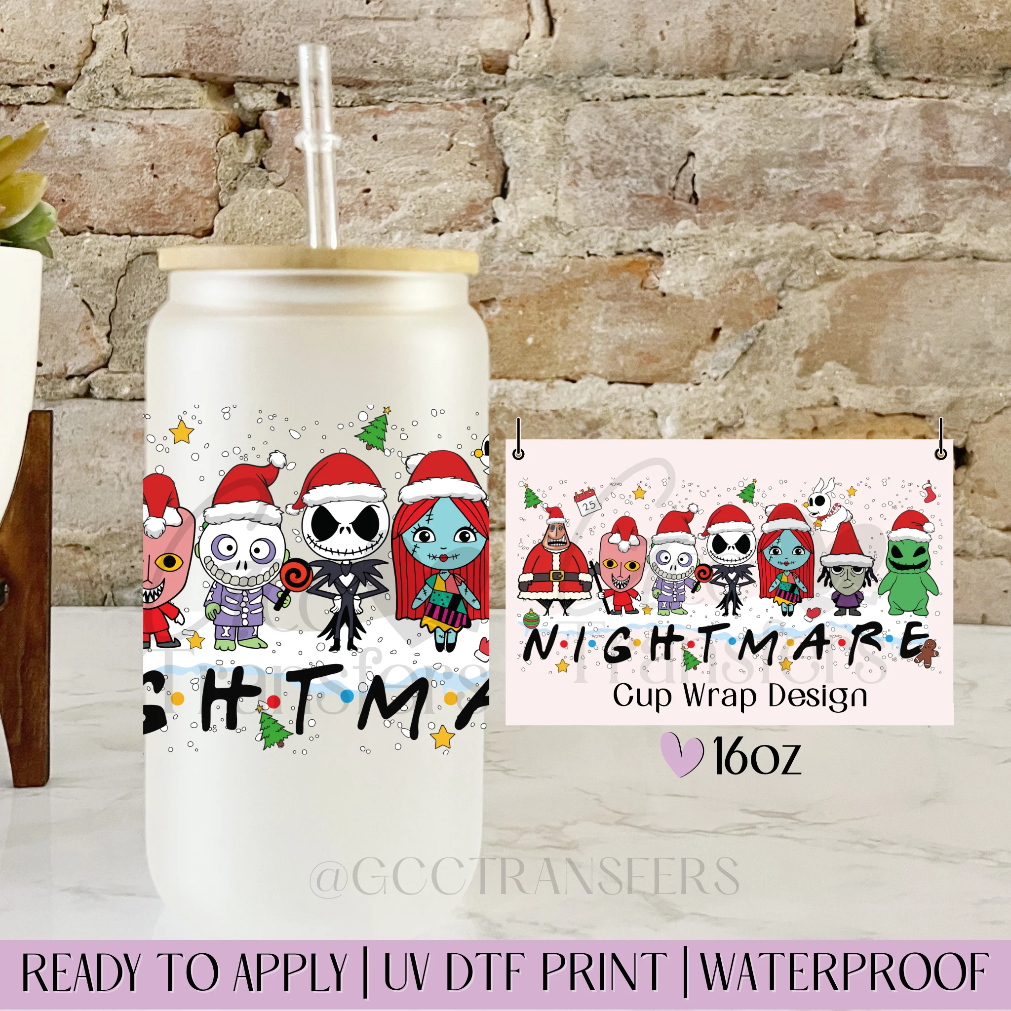 Xmas Nightmare Horror Friend - 16oz cup