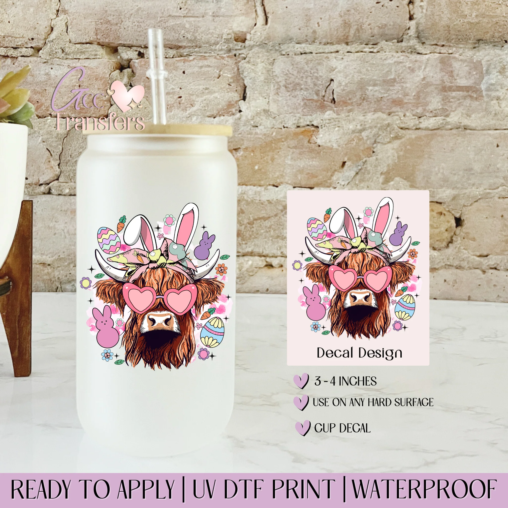 Easter Highland Cow - CUP