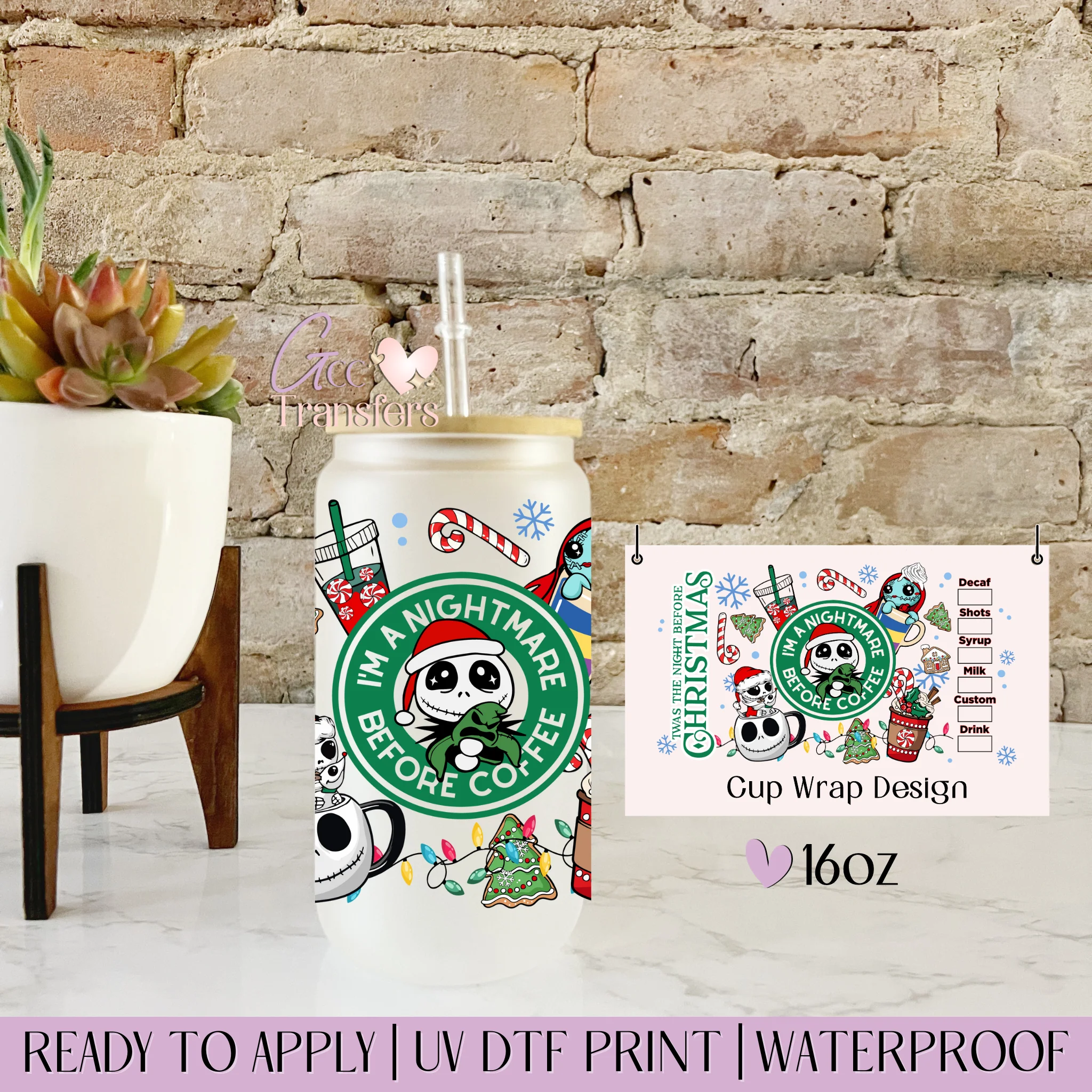 Christmas Nightmare Iced Coffee - 16oz cup