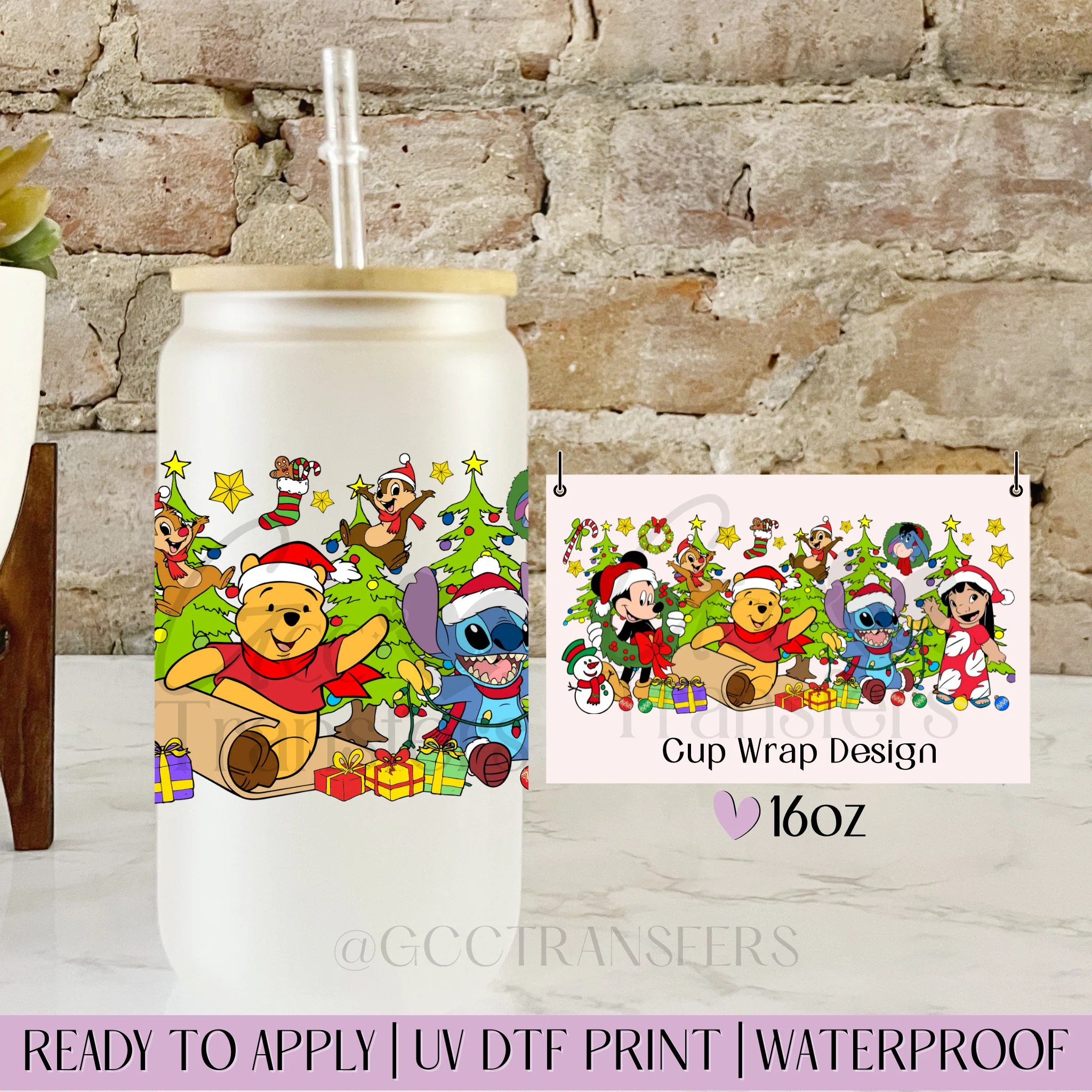 Christmas Celebration Characters  - 16oz cup