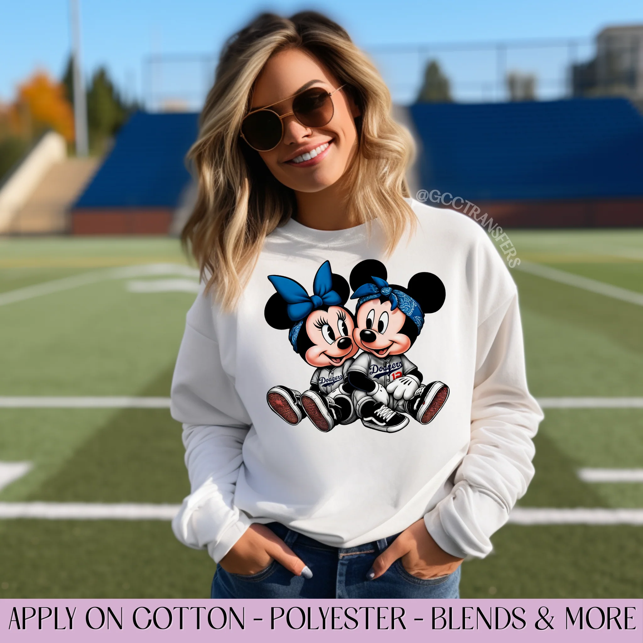 Mice Couple Baseball Fans - Graphic Apparel